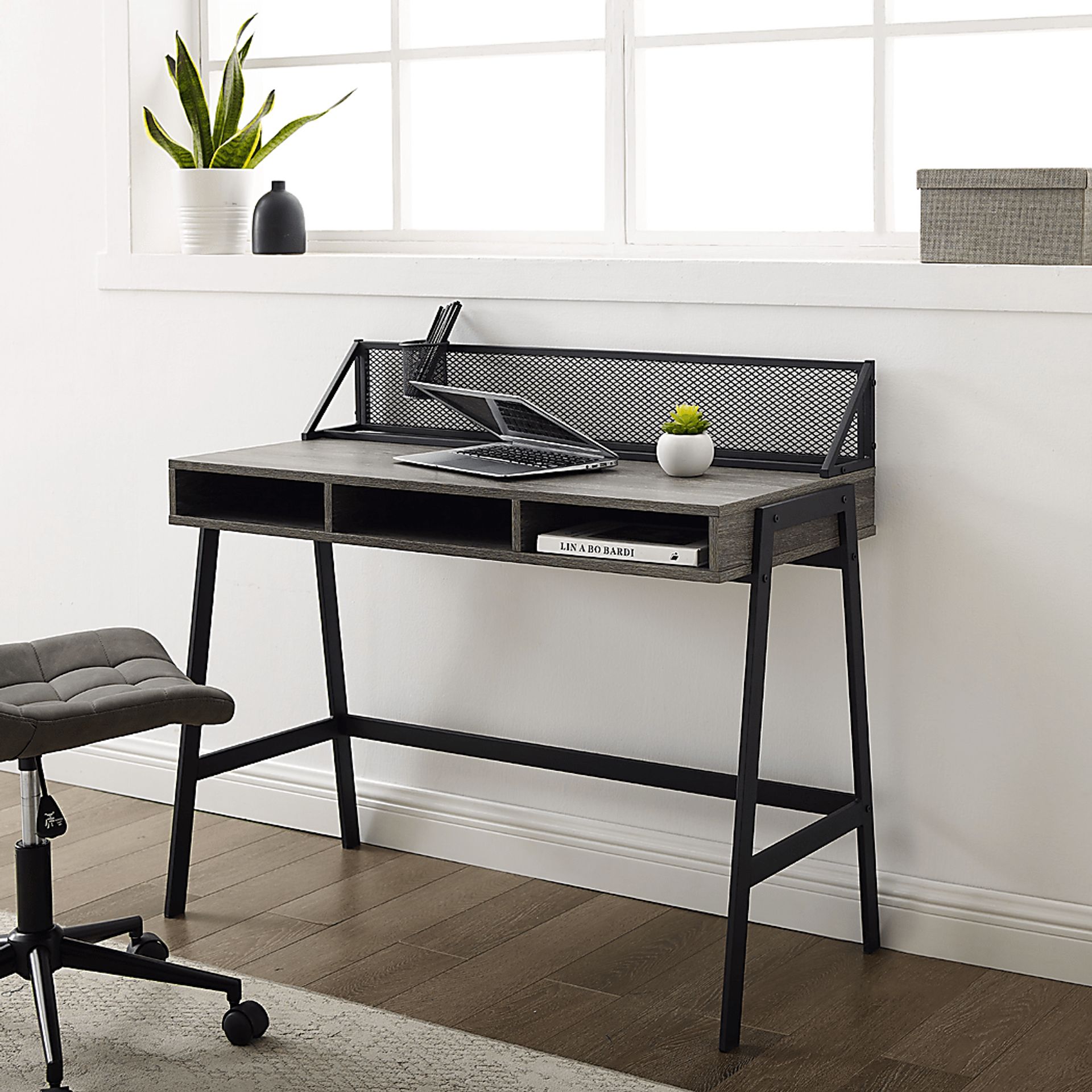 Barasinga Gray Desk - Image 5