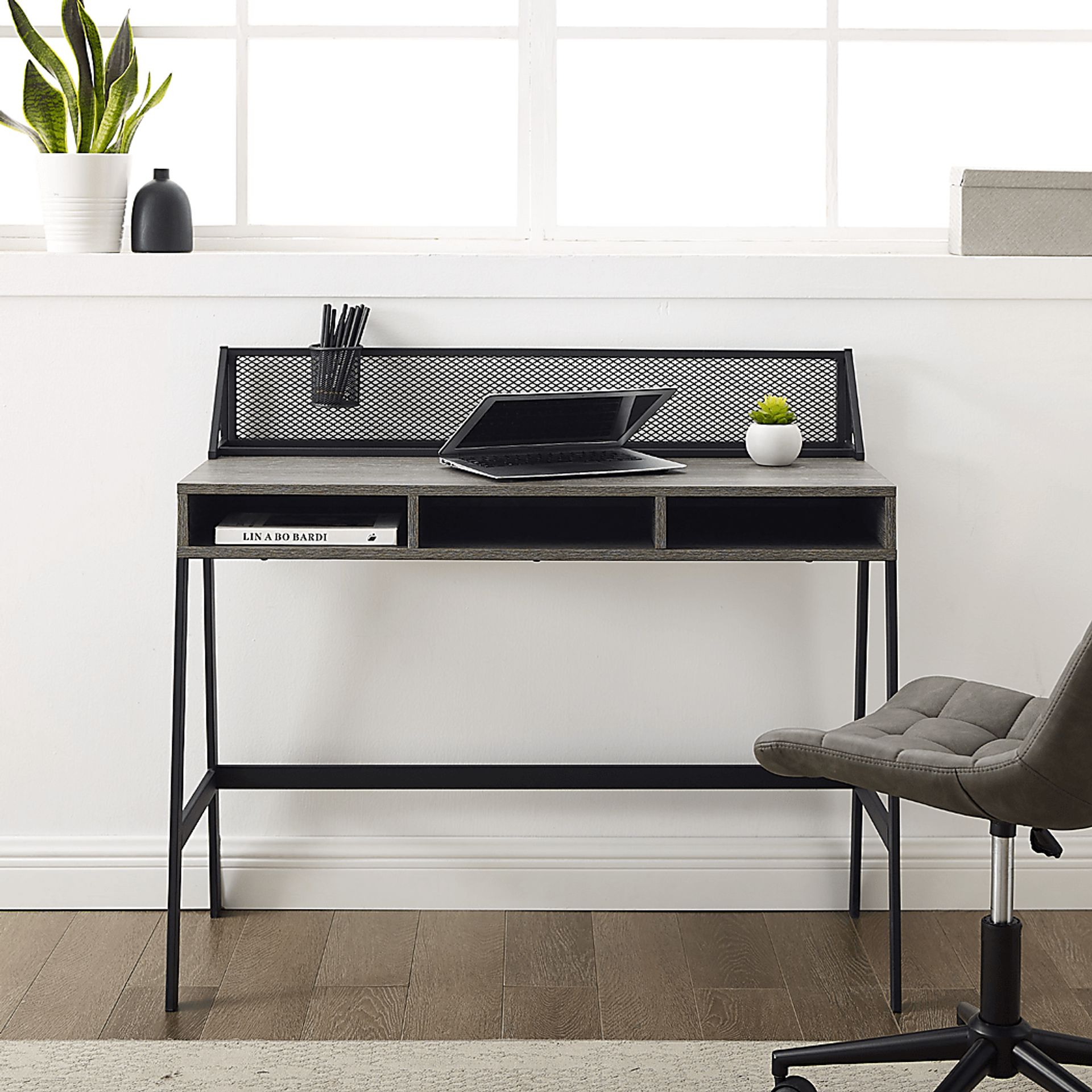 Barasinga Gray Desk - Image 6