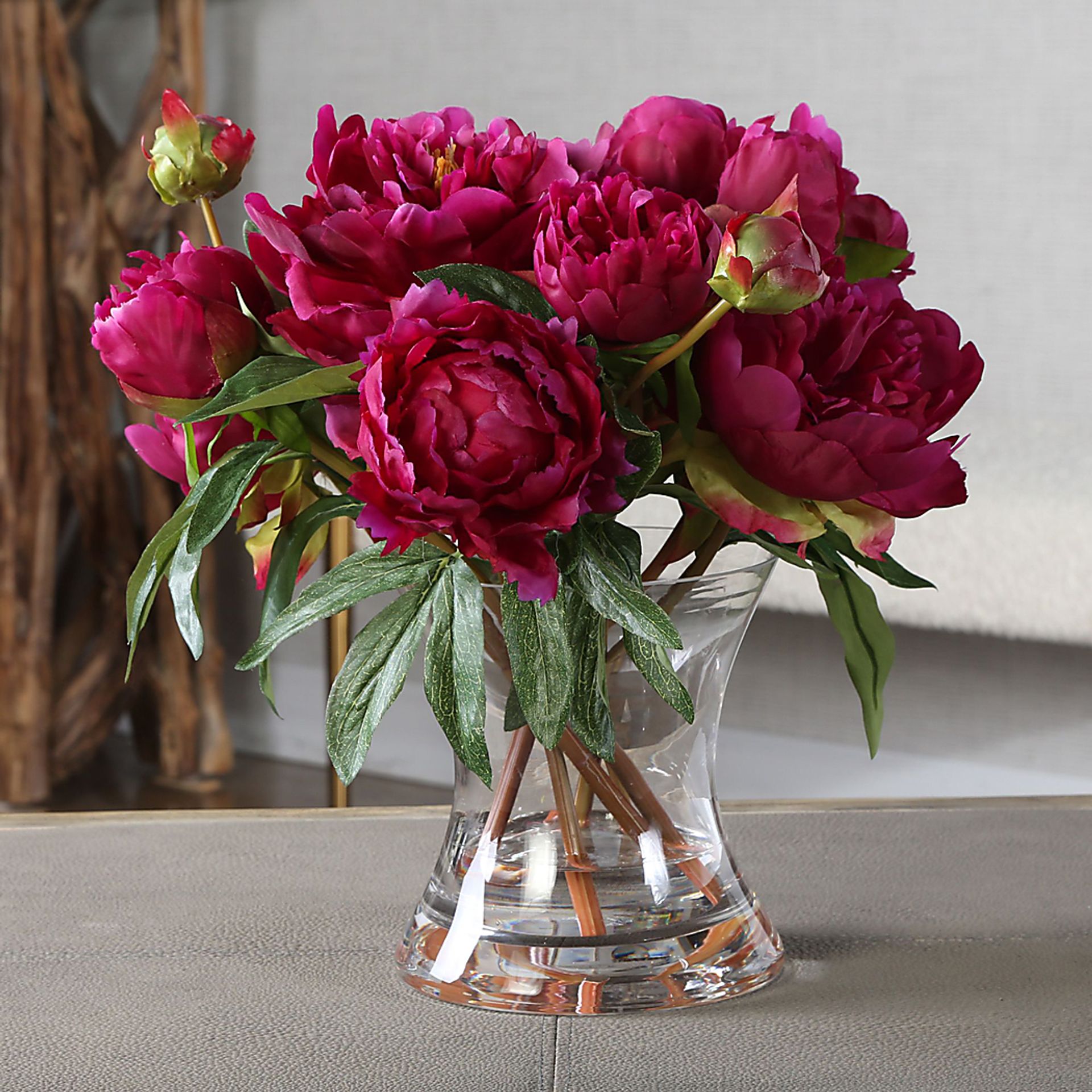 Baratara Pink Faux Peony - Image 2