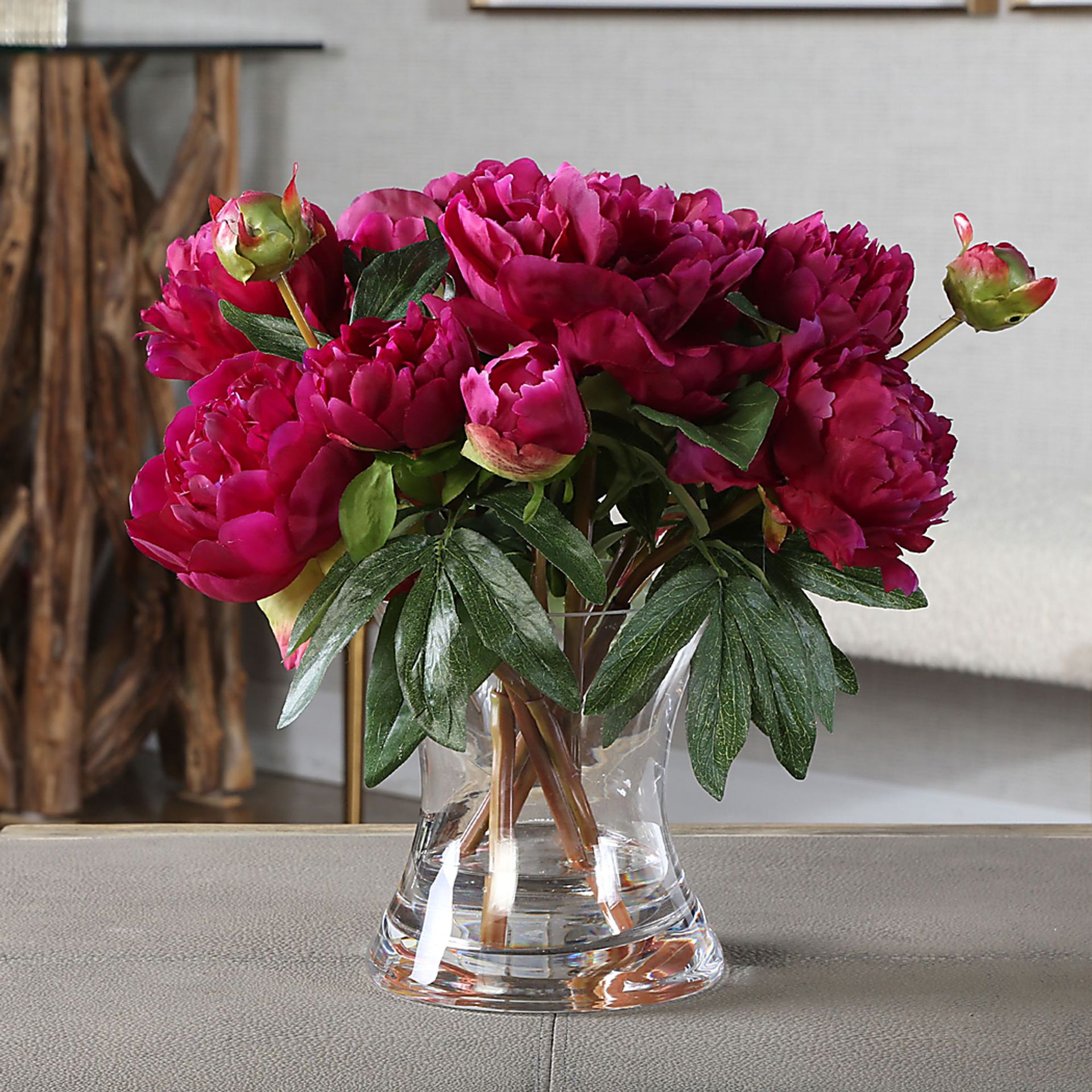 Baratara Pink Faux Peony - Image 3