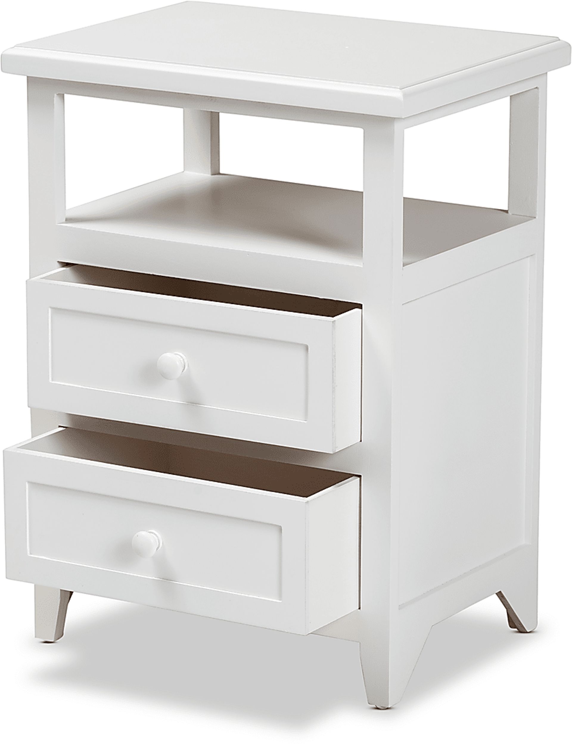Barbaree White Nightstand - Image 2