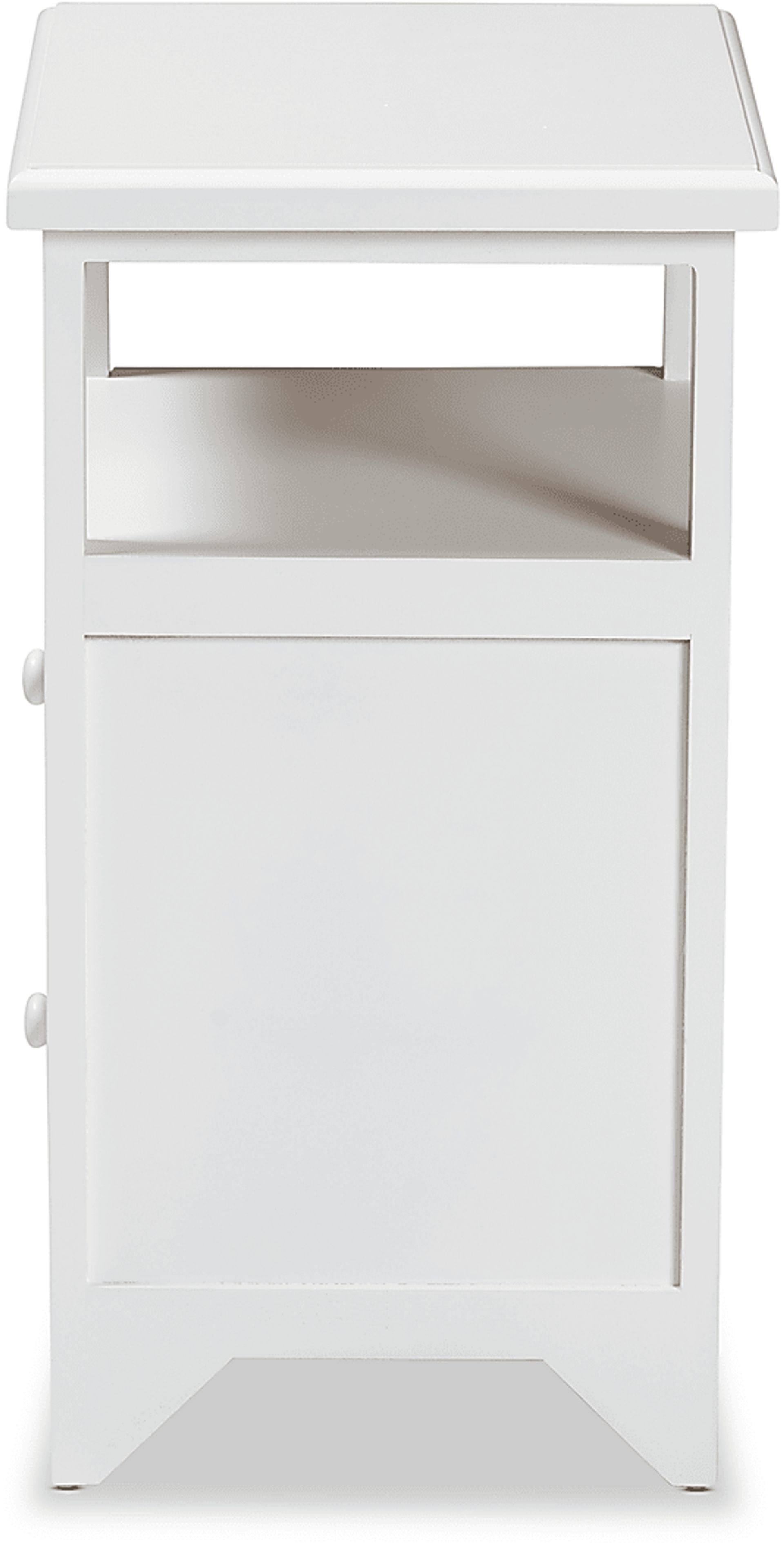 Barbaree White Nightstand - Image 4
