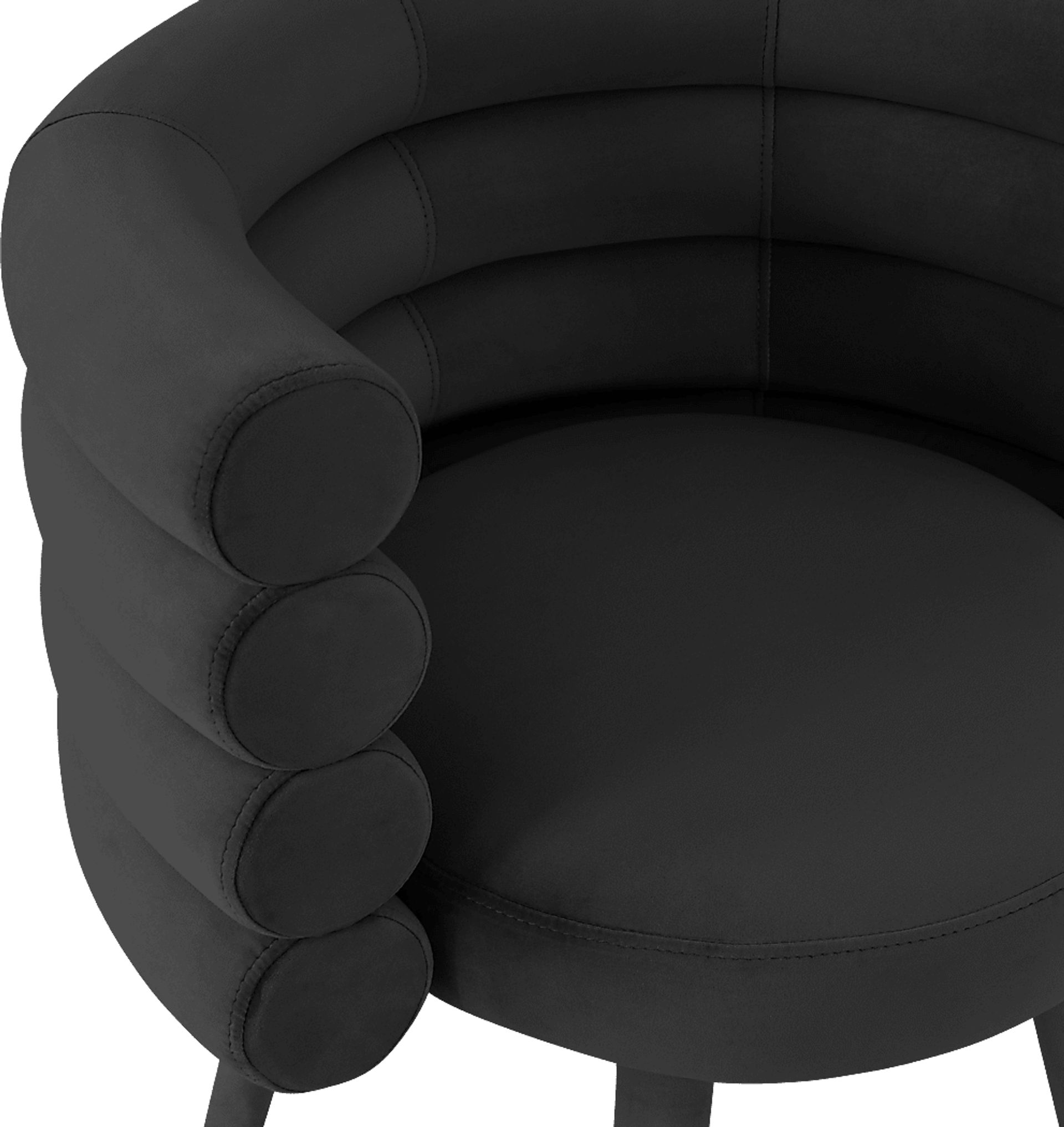 Barberry Black Arm Chair - Image 4