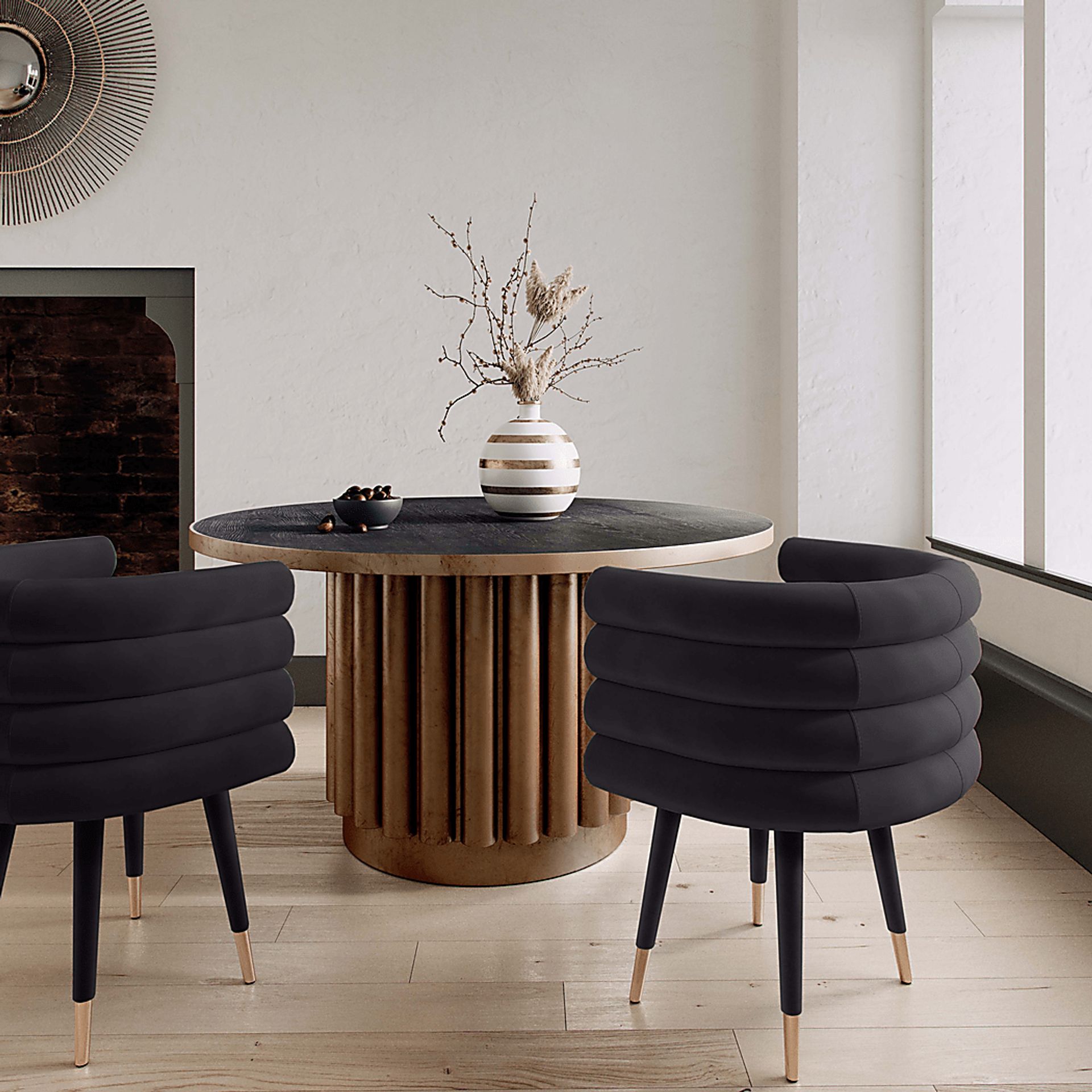Barberry Black Arm Chair - Image 5
