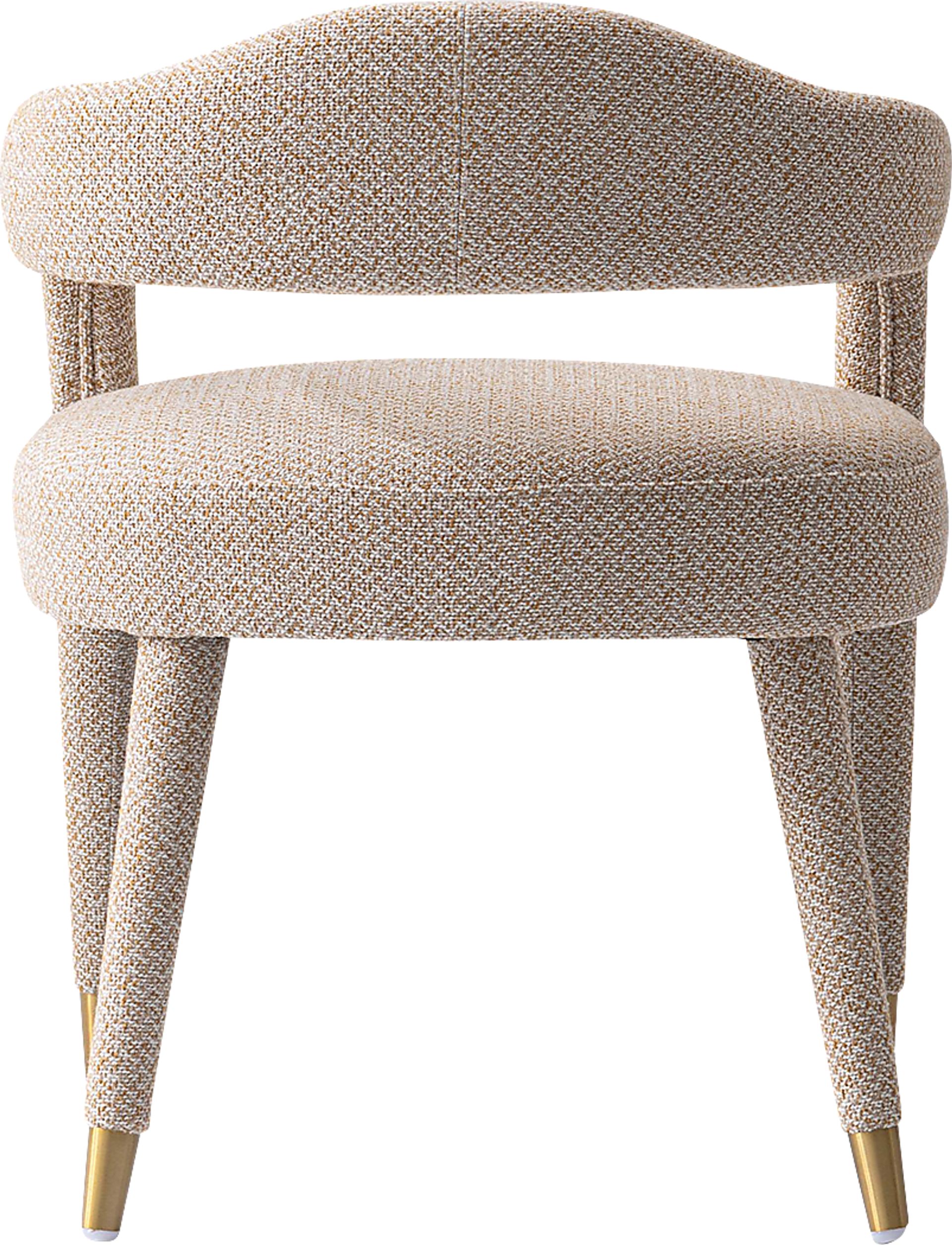 Barbette Natural and Gold 7 Pc Dining Table Set - Image 8