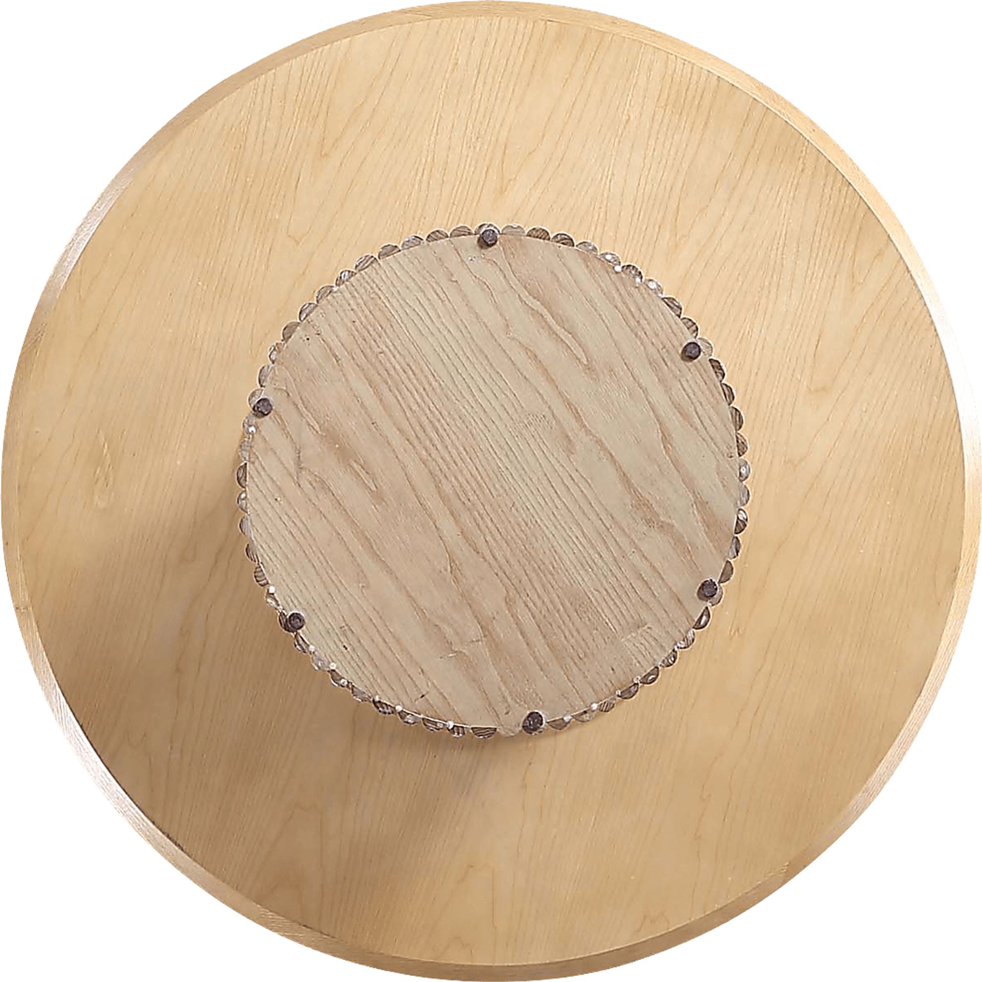 Barbette Natural and Silver 7 Pc Dining Table Set - Image 17