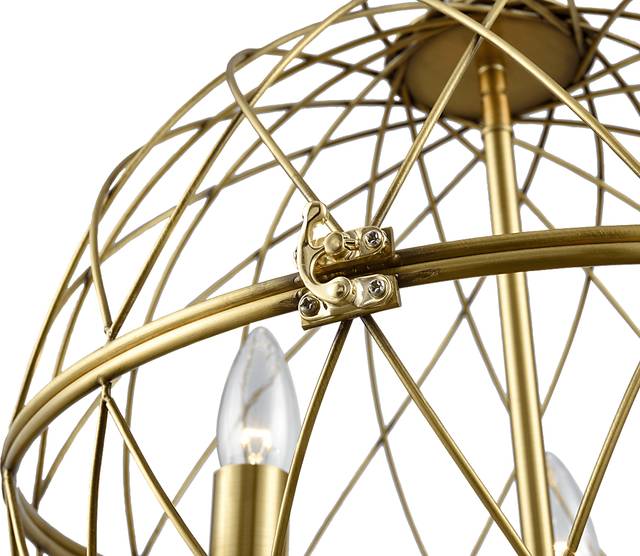 Barbrook Brass Chandelier - Thumbnail - Image 4