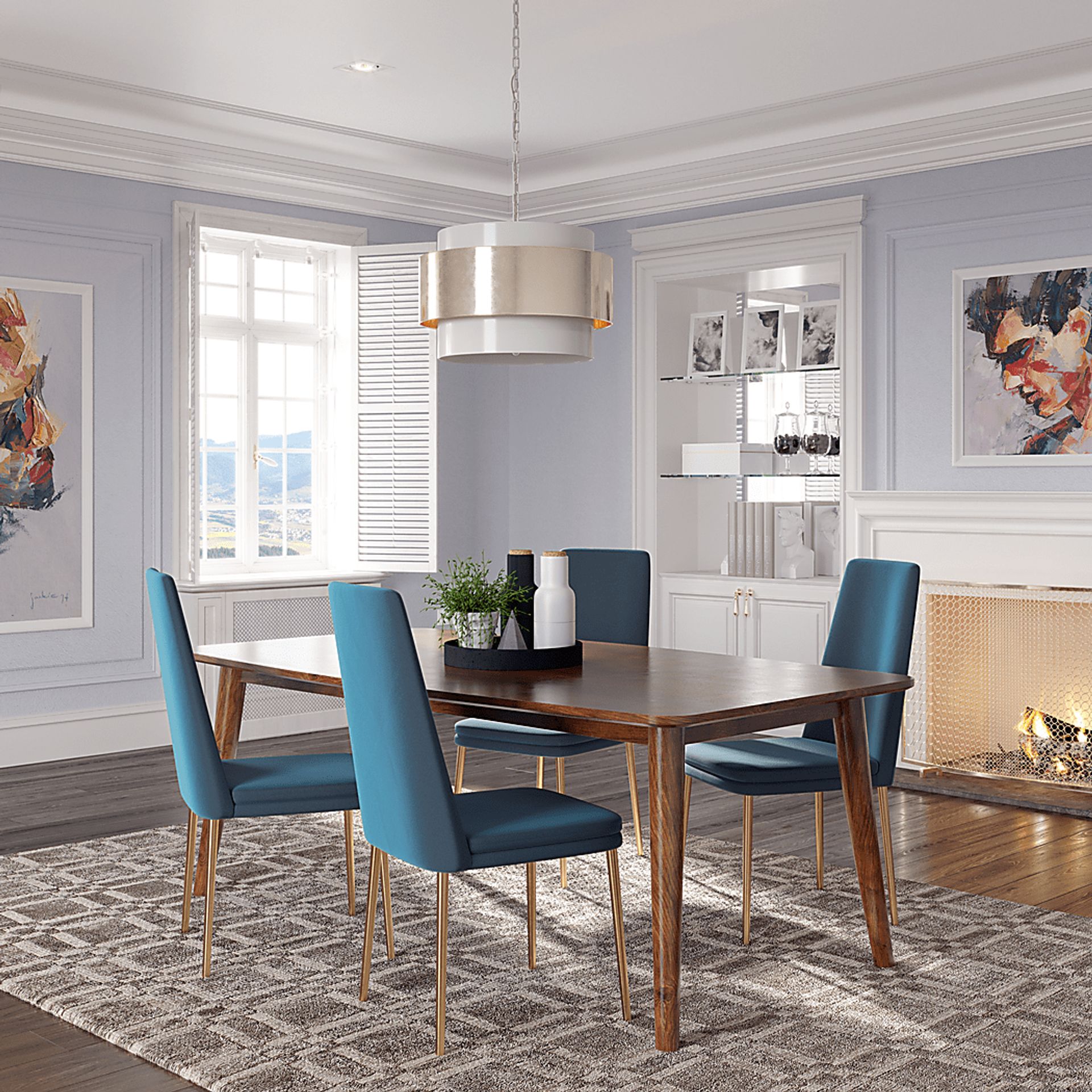Barbstone Blue Dining Chair, Set of 2 - Image 7