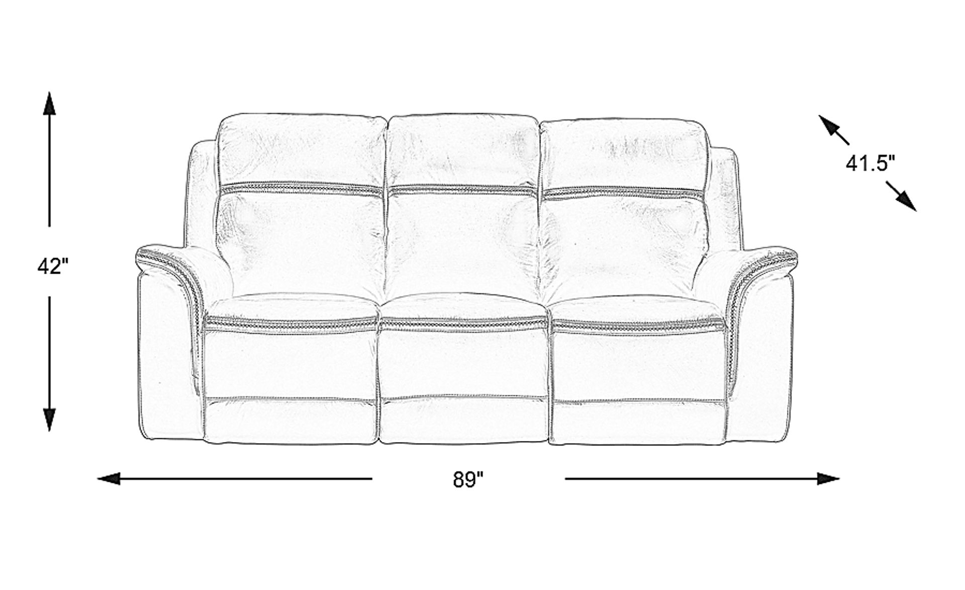 Dimension Image. Please refer to the Dimension Tab on this page for dimension details.