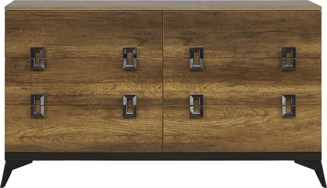 Barceloneta Walnut 5 Pc Queen Panel Bedroom - Thumbnail - Image 4