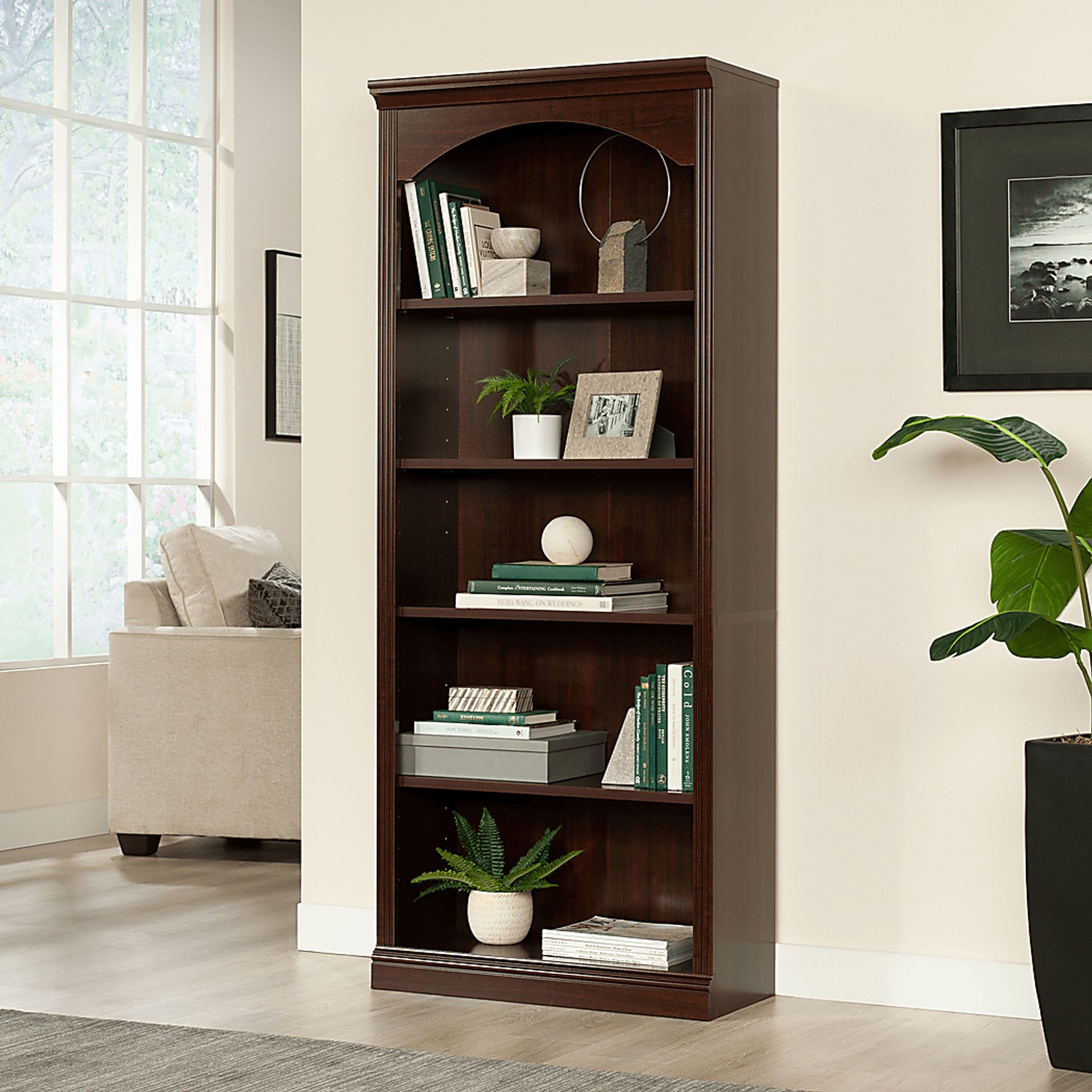 Barchstead Dark Brown Bookcase - Image 2