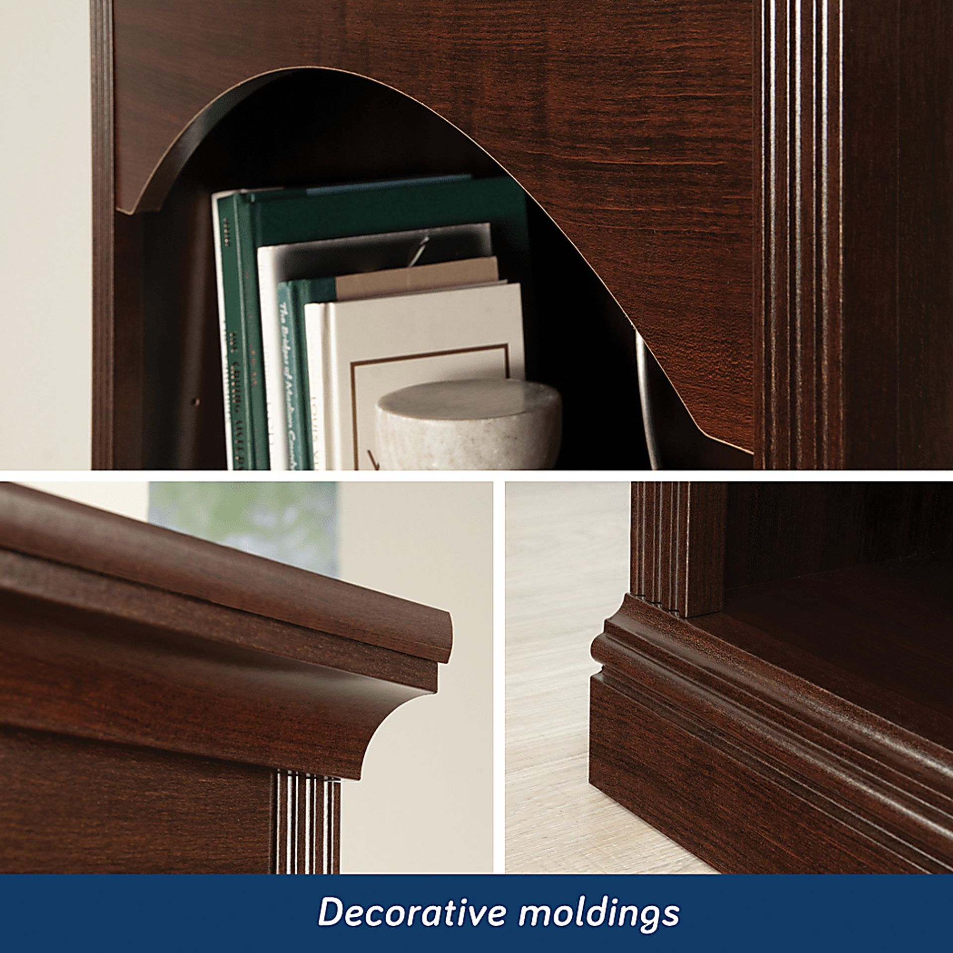 Barchstead Dark Brown Bookcase - Image 4