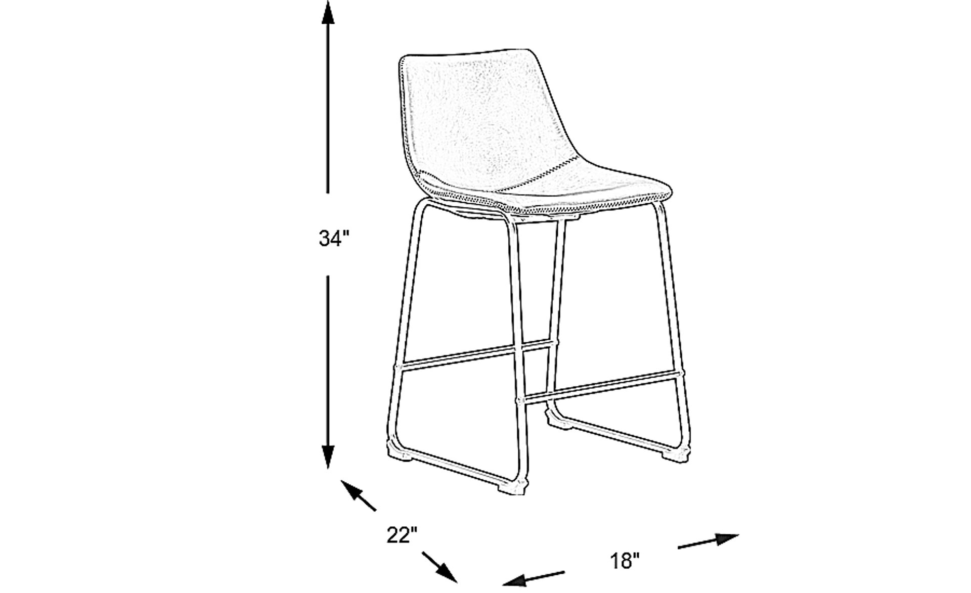Dimension Image. Please refer to the Dimension Tab on this page for dimension details.