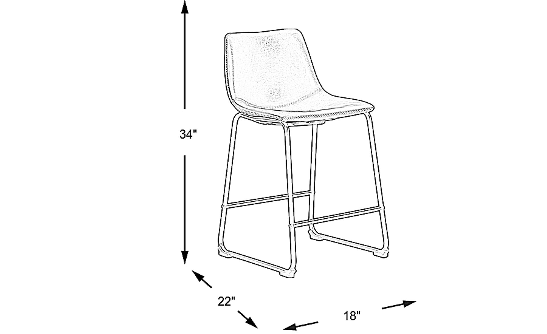 Dimension Image. Please refer to the Dimension Tab on this page for dimension details.