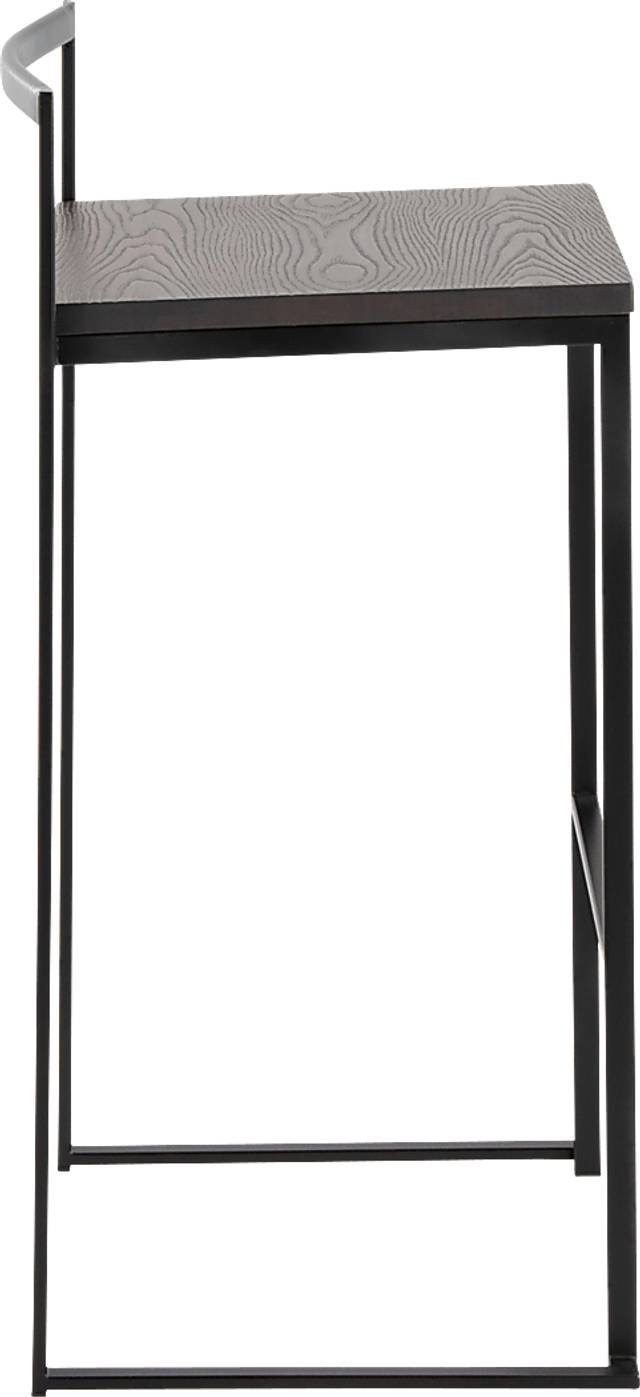 Barda Espresso Barstool Set of 2 - Thumbnail - Image 2