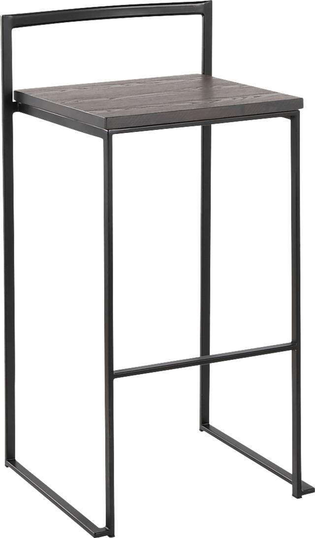 Barda Espresso Barstool Set of 2 - Thumbnail - Image 3