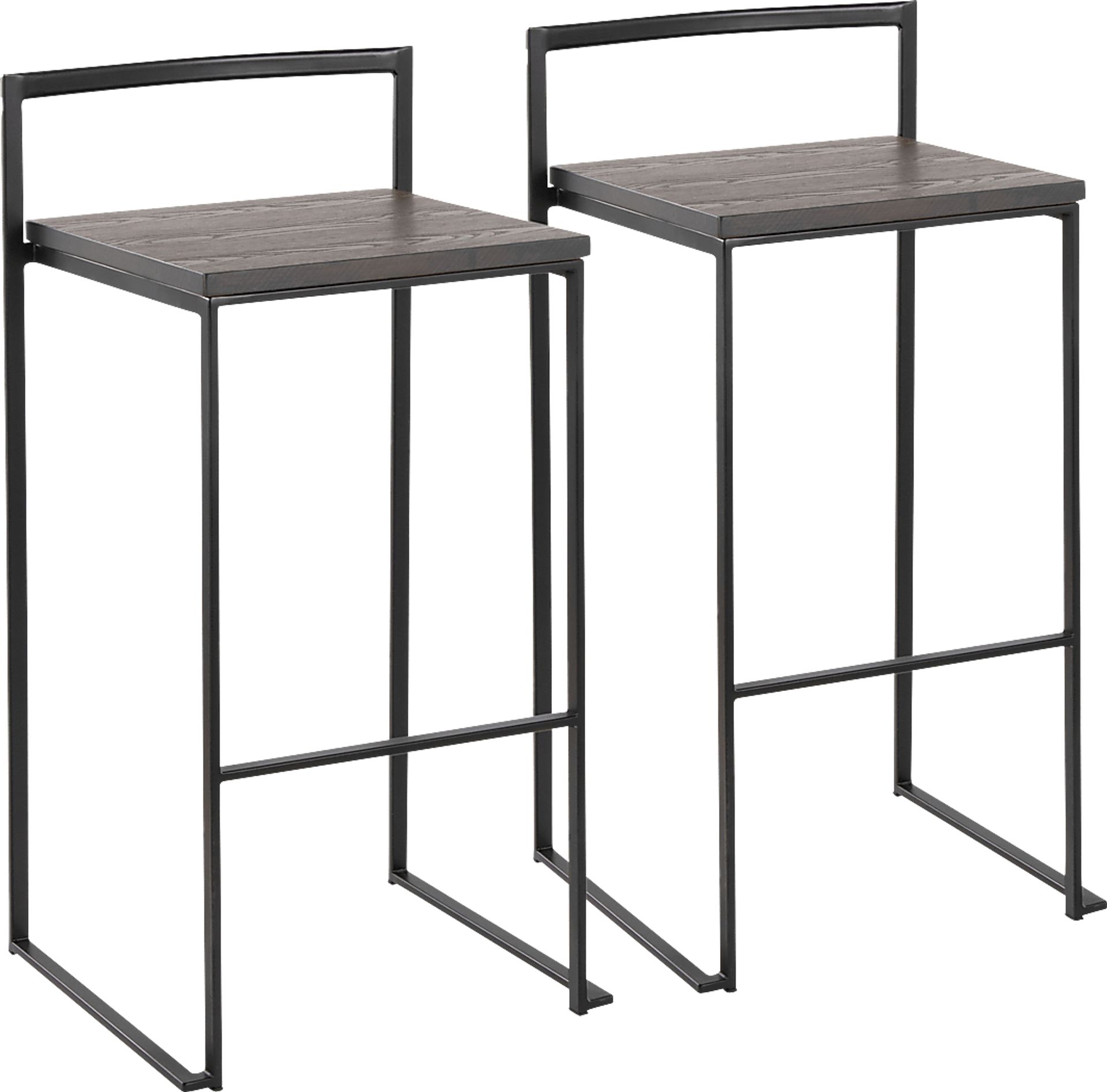 Barda Espresso Barstool Set of 2 - Image 1