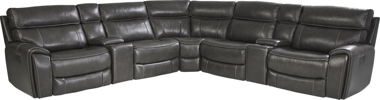 7 pc reclining sectional