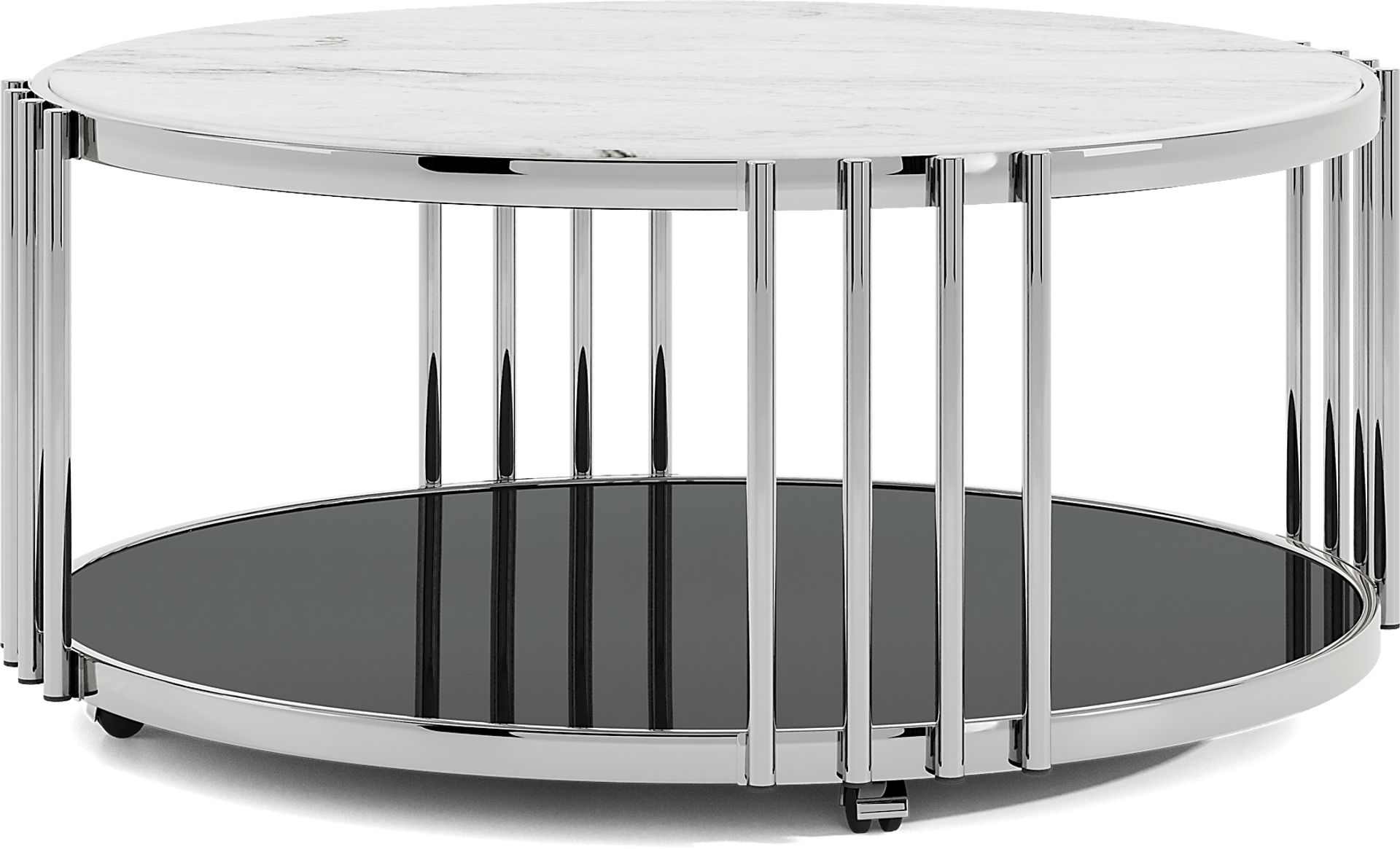 Bardiglio Silver 3 Pc Occasional Table Set - Image 2