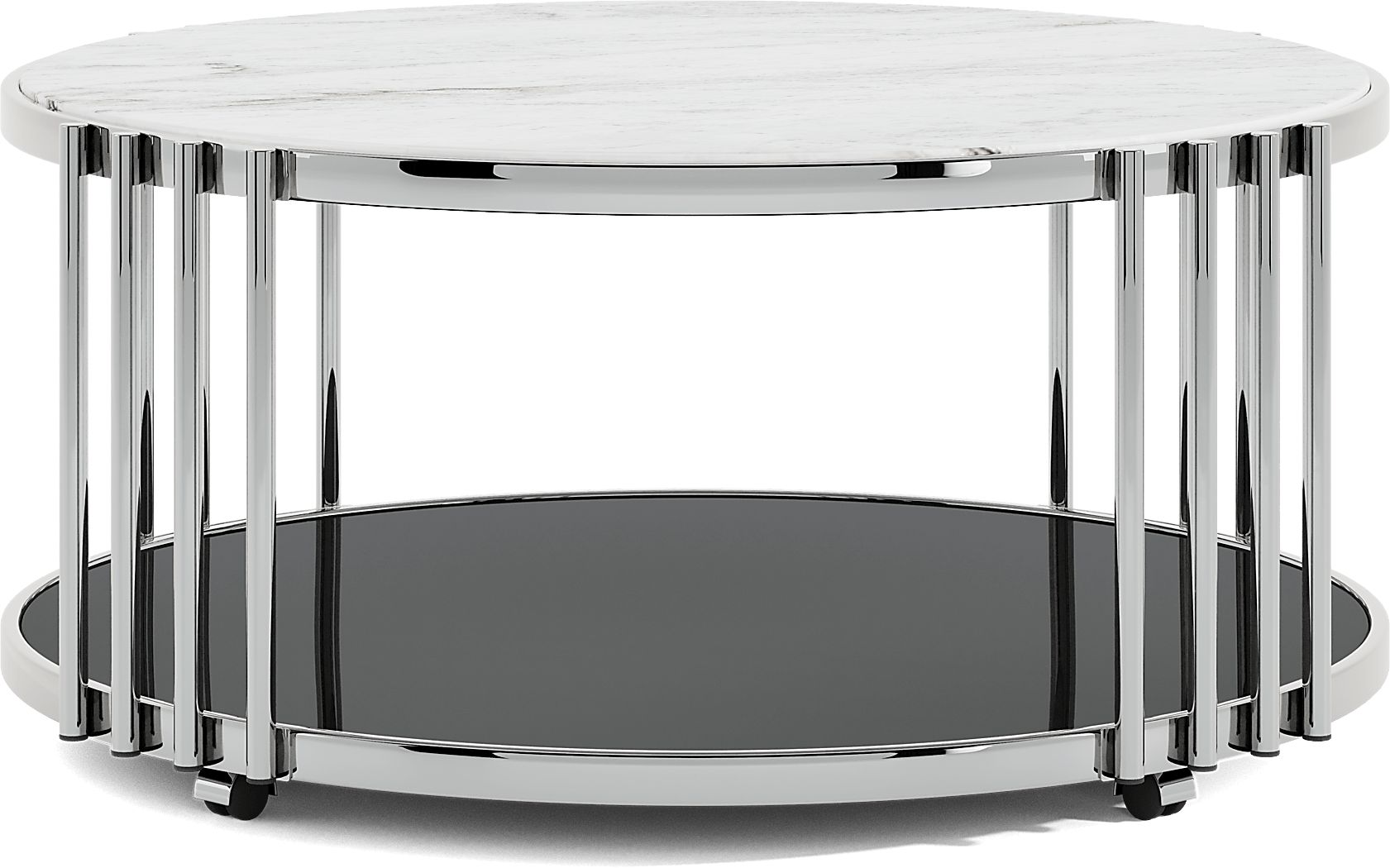 Bardiglio Silver Cocktail Table