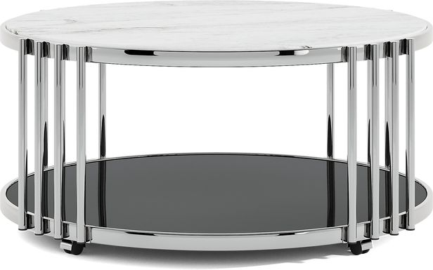 Bardiglio Silver Cocktail Table