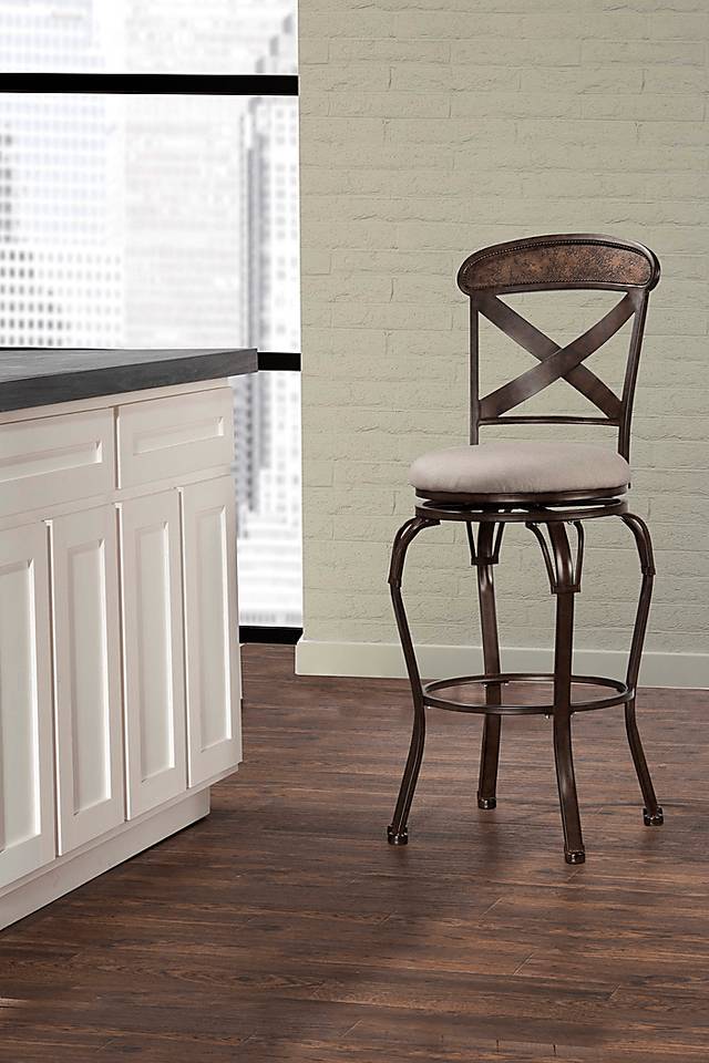 Bardo Bronze Swivel Counter Height Stool - Thumbnail - Image 2