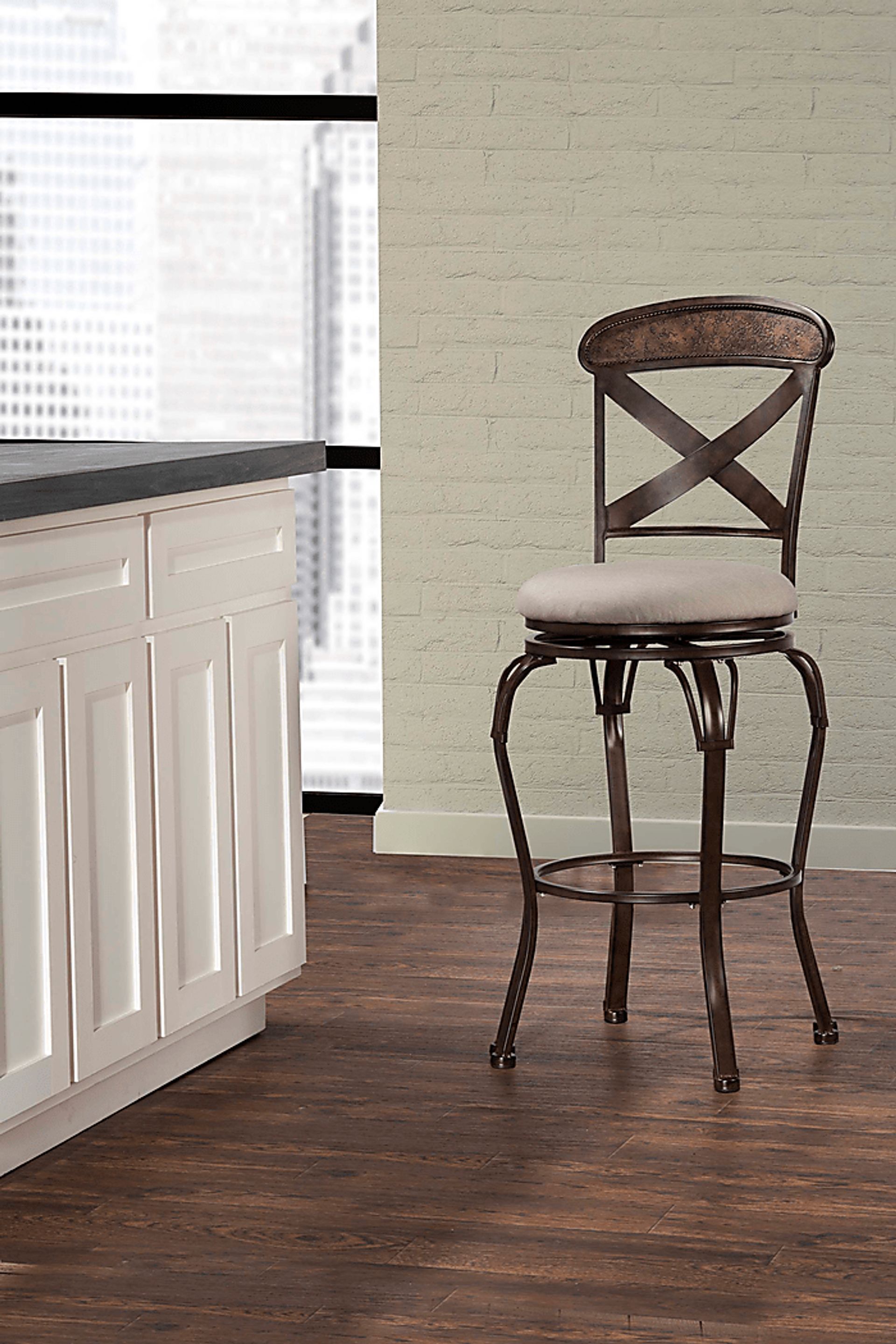 Bardo Bronze Swivel Counter Height Stool - Image 2