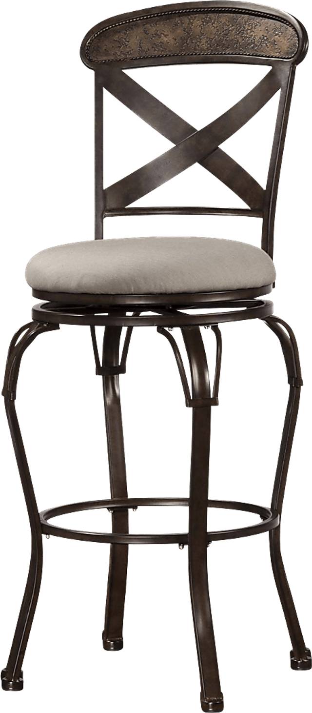 Bardo Bronze Swivel Counter Height Stool - Thumbnail - Image 1