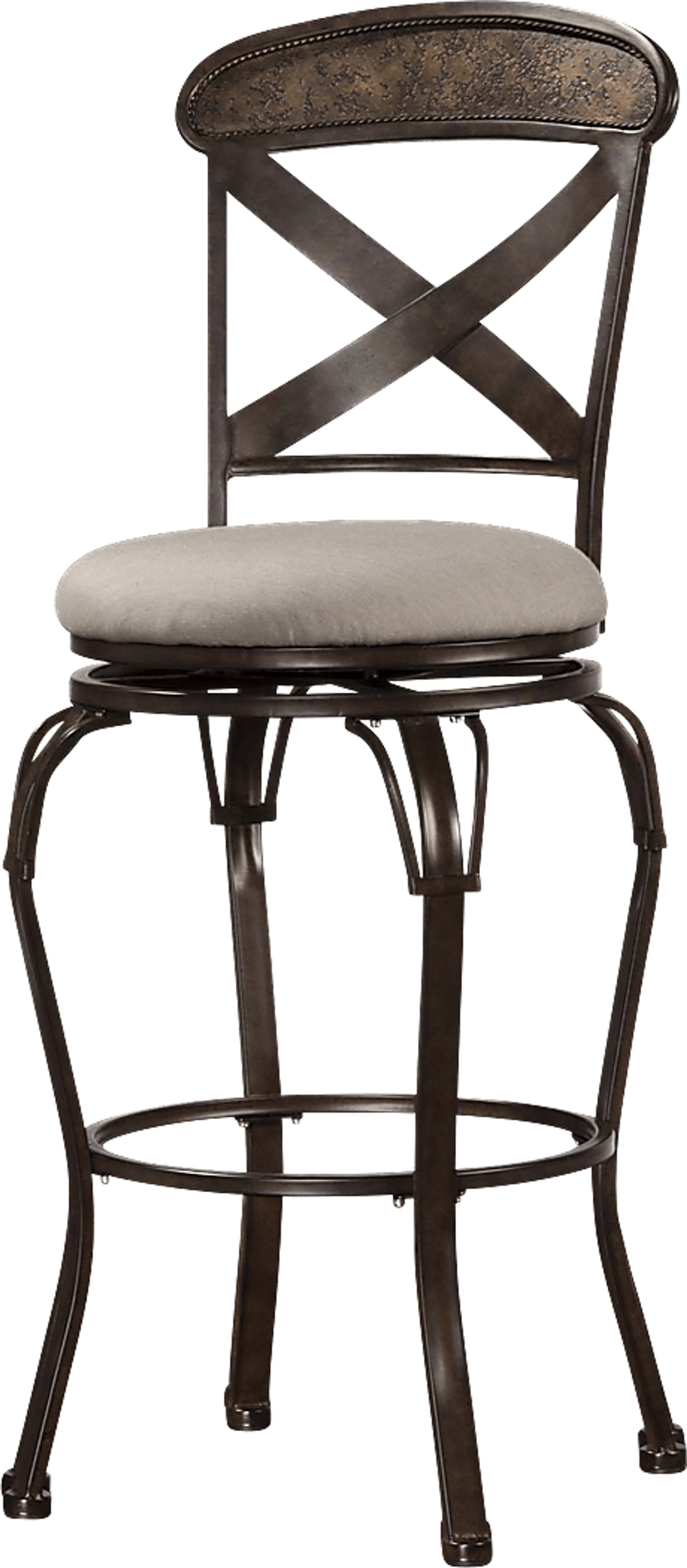 Bardo Bronze Swivel Counter Height Stool - Image 1