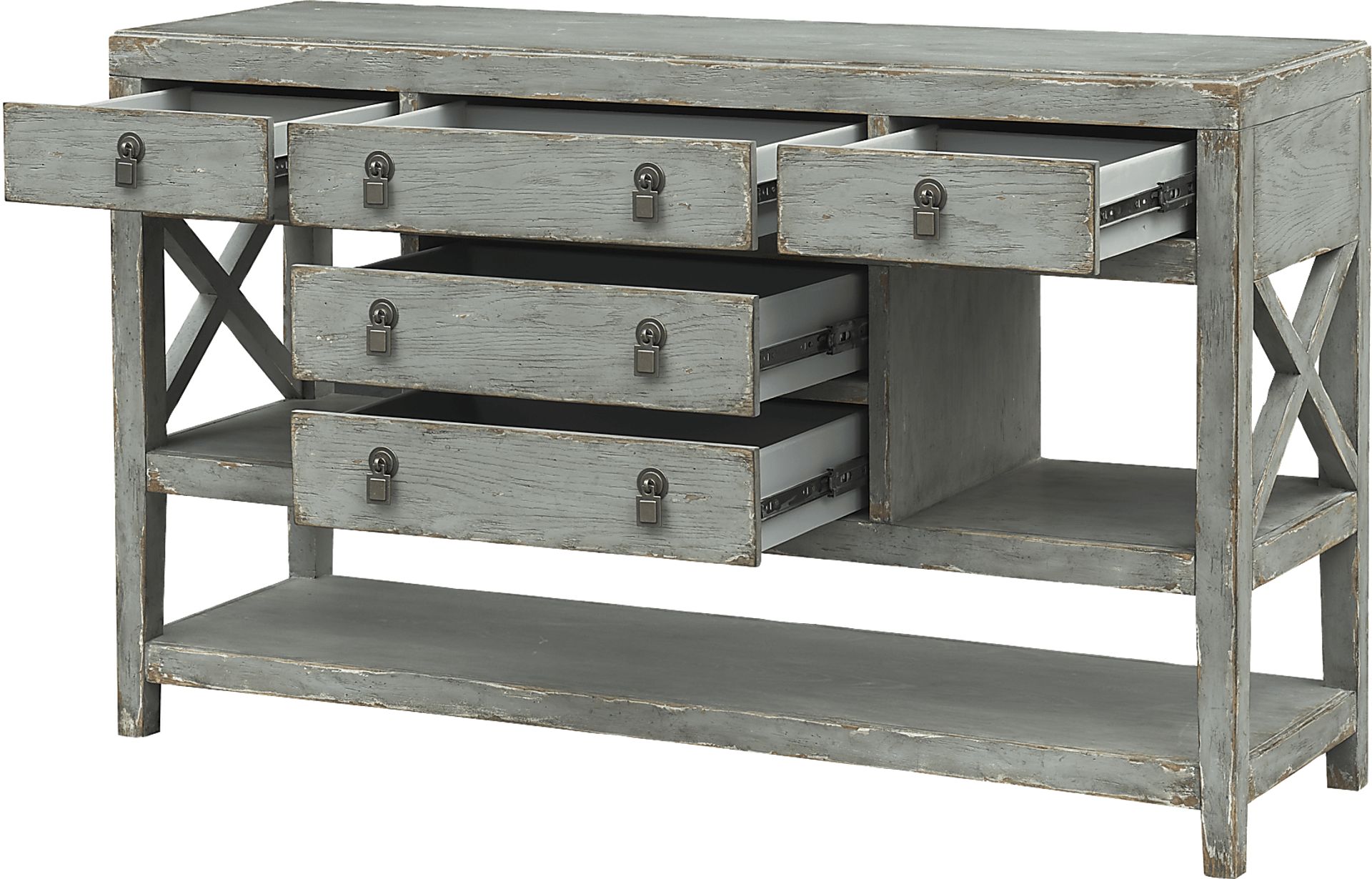 Bardswood Green Credenza - Image 4