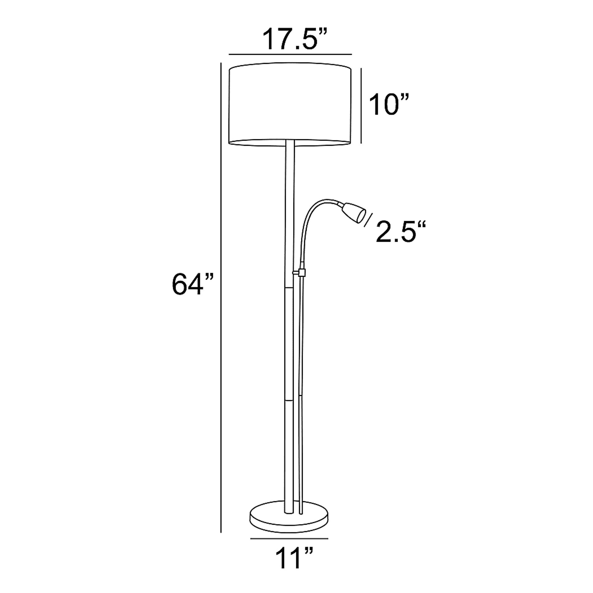 Bargello Farm Black Floor Lamp - Image 4