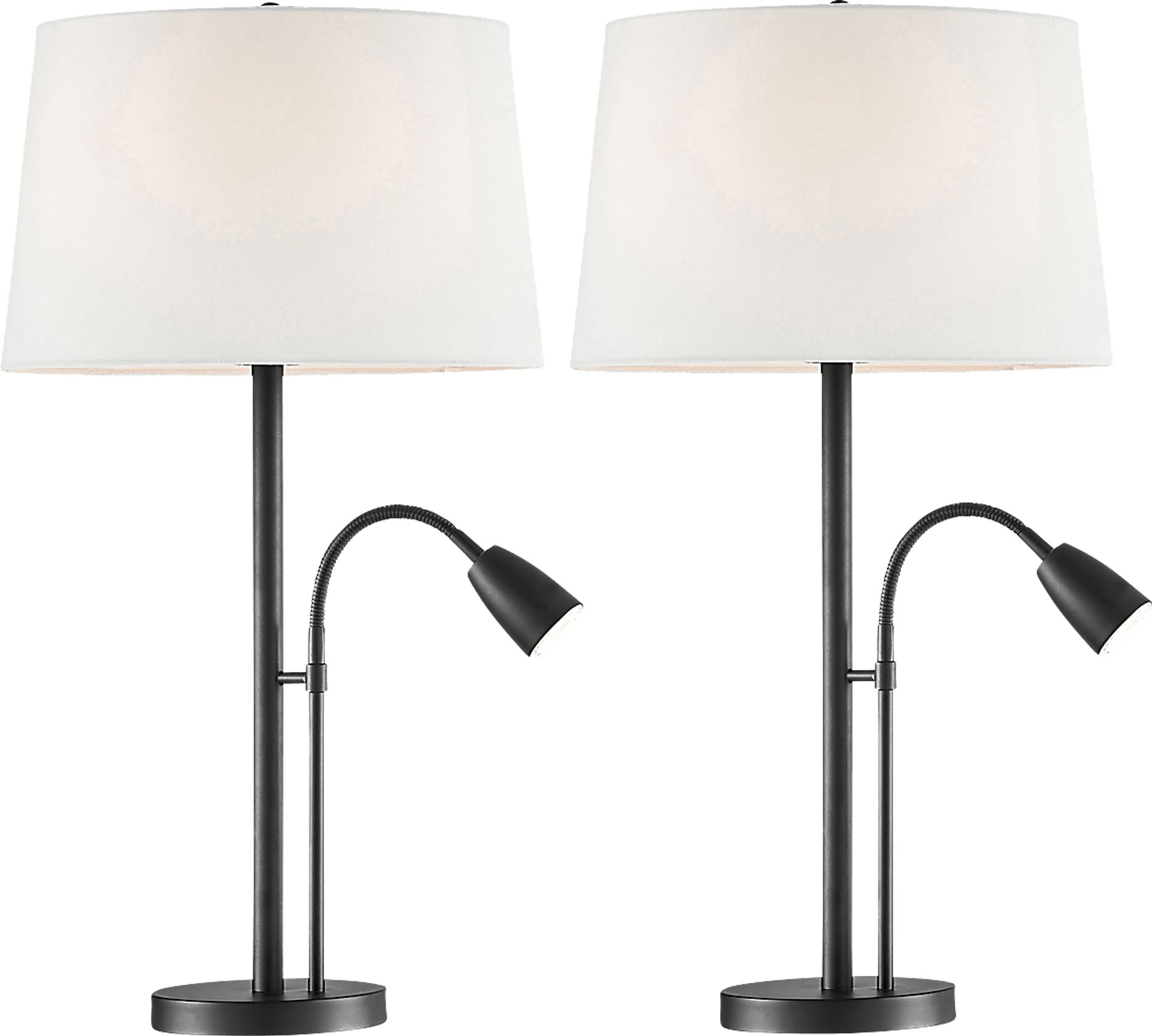 Bargello Farm Black Lamp, Set of 2 - Image 1