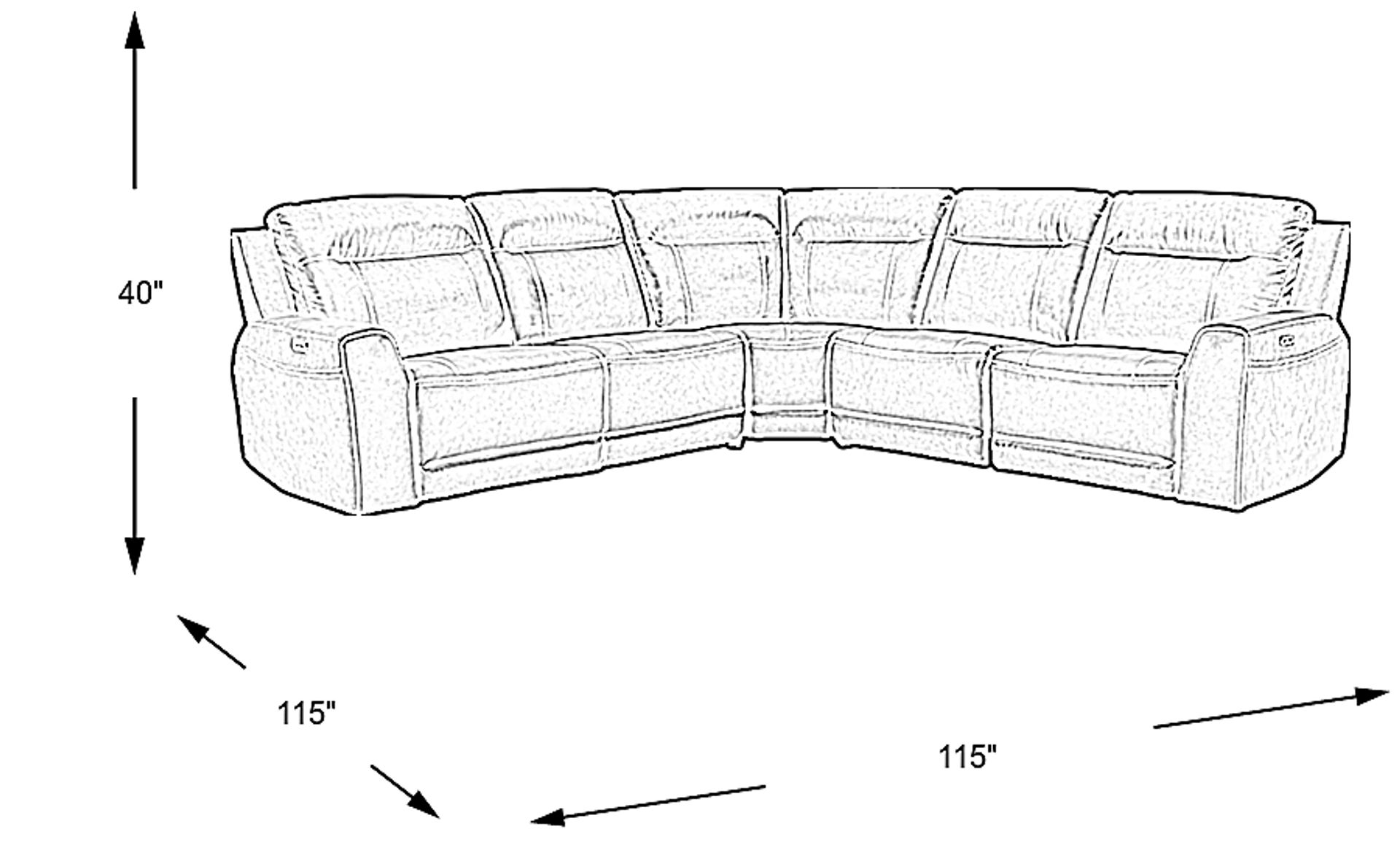 Dimension Image. Please refer to the Dimension Tab on this page for dimension details.