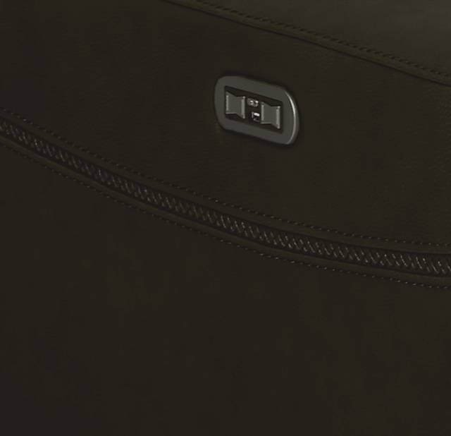 Bargotti Charcoal Leather Dual Power Recliner - Thumbnail - Image 3