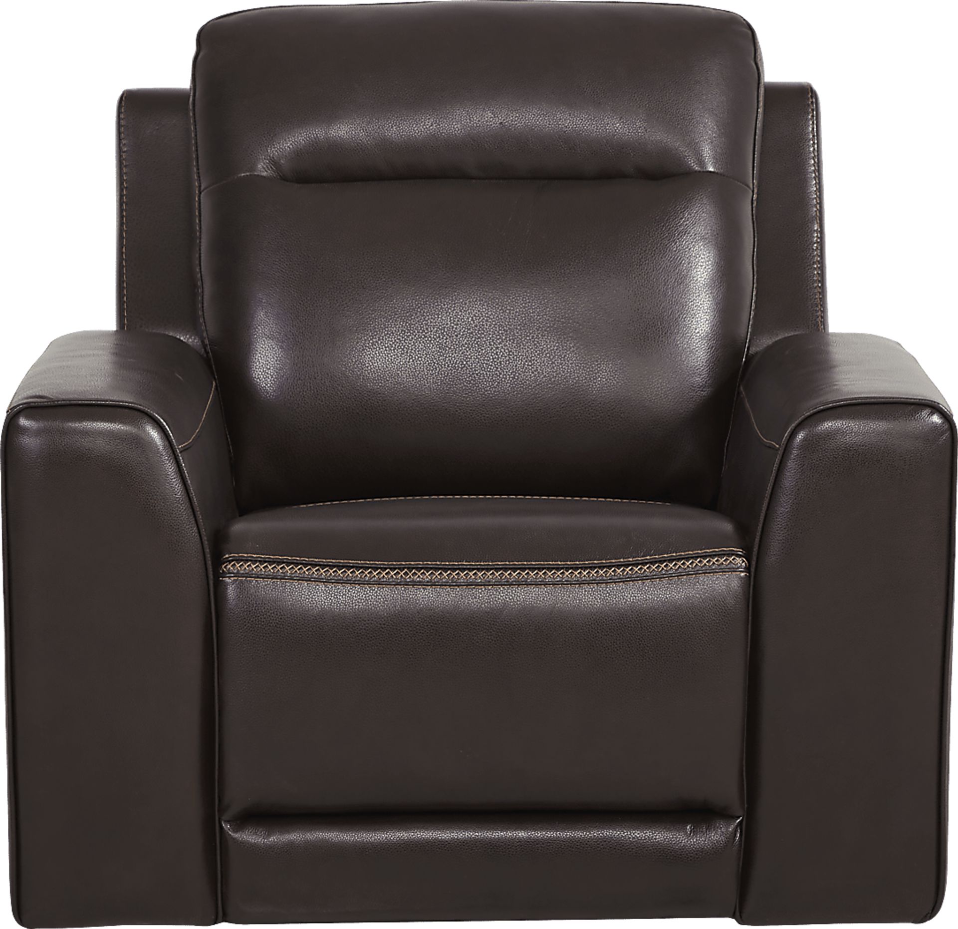 Bargotti Coffee Leather Dual Power Recliner - Image 3