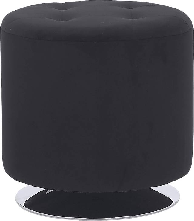 Bariff Black Ottoman - Thumbnail - Image 2