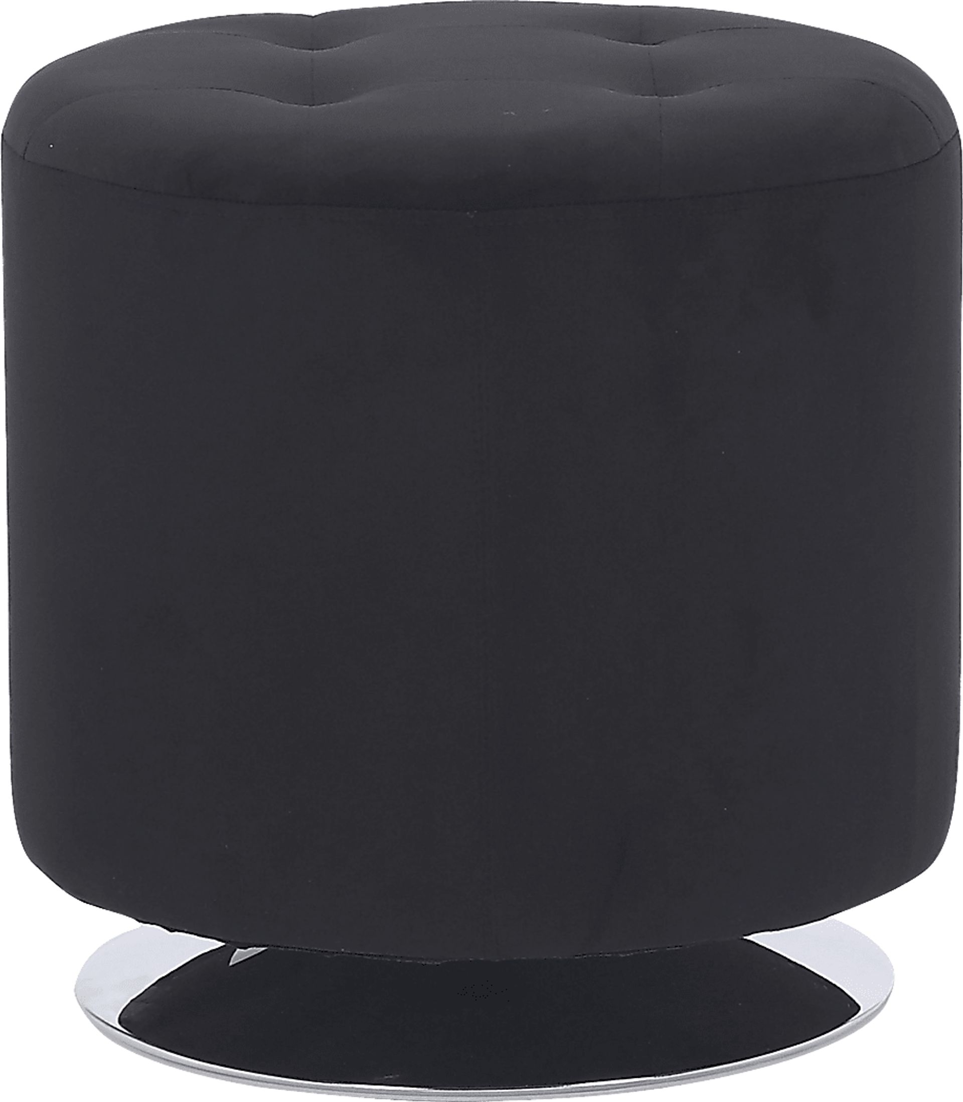 Bariff Black Ottoman - Image 2