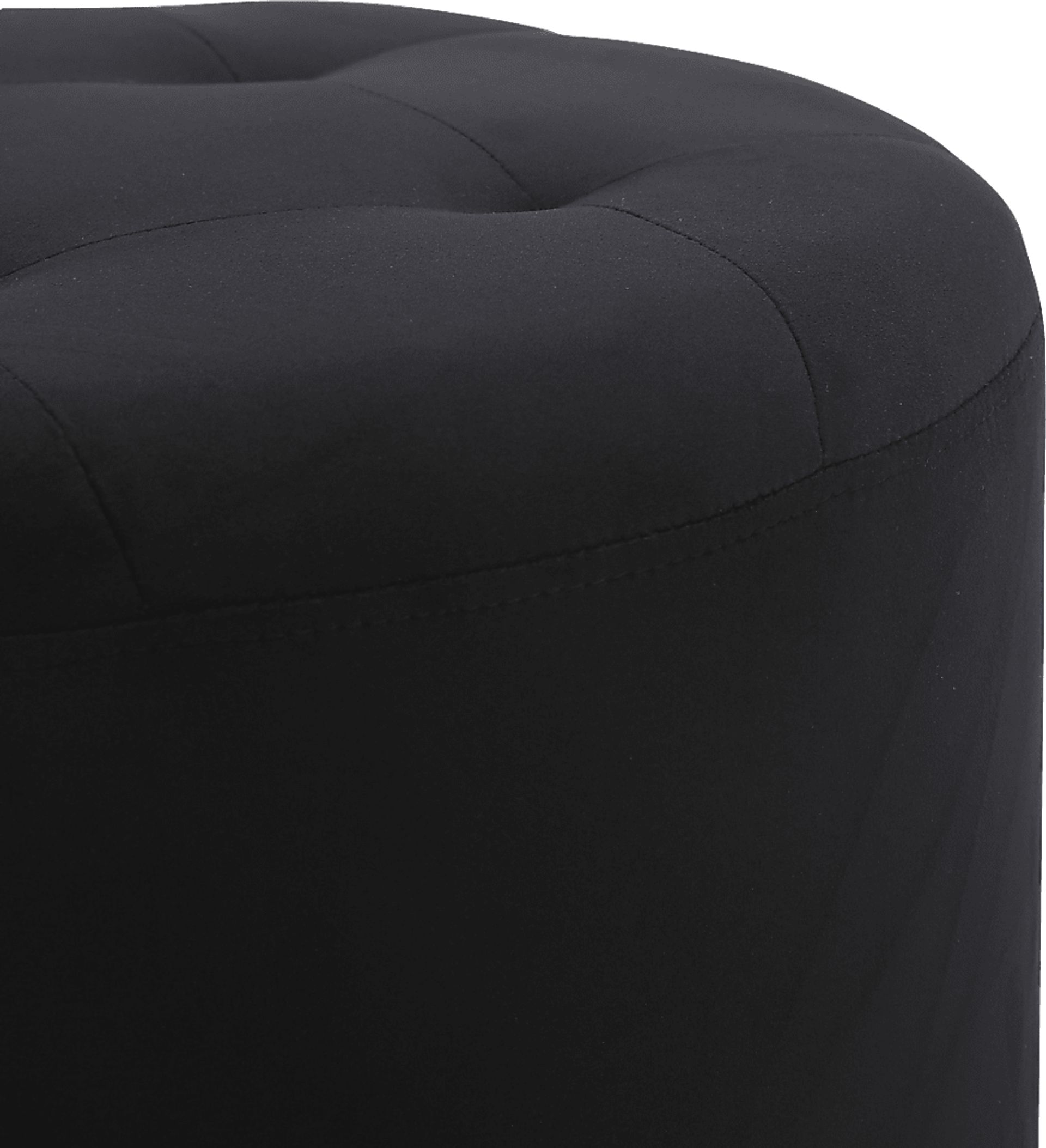 Bariff Black Ottoman - Image 3
