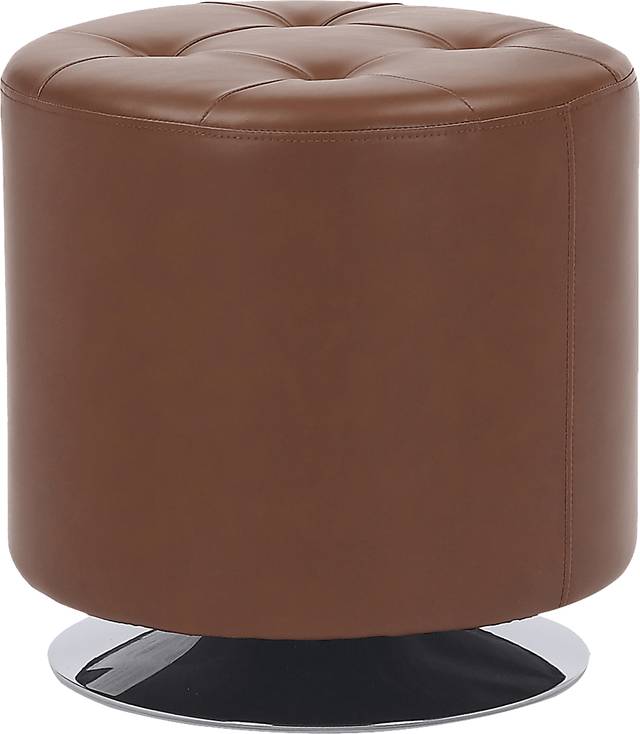 Bariff Brown Ottoman - Thumbnail - Image 1