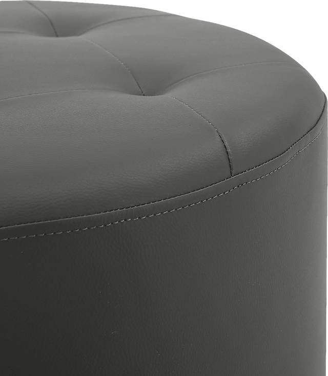 Bariff Dark Gray Ottoman - Thumbnail - Image 3