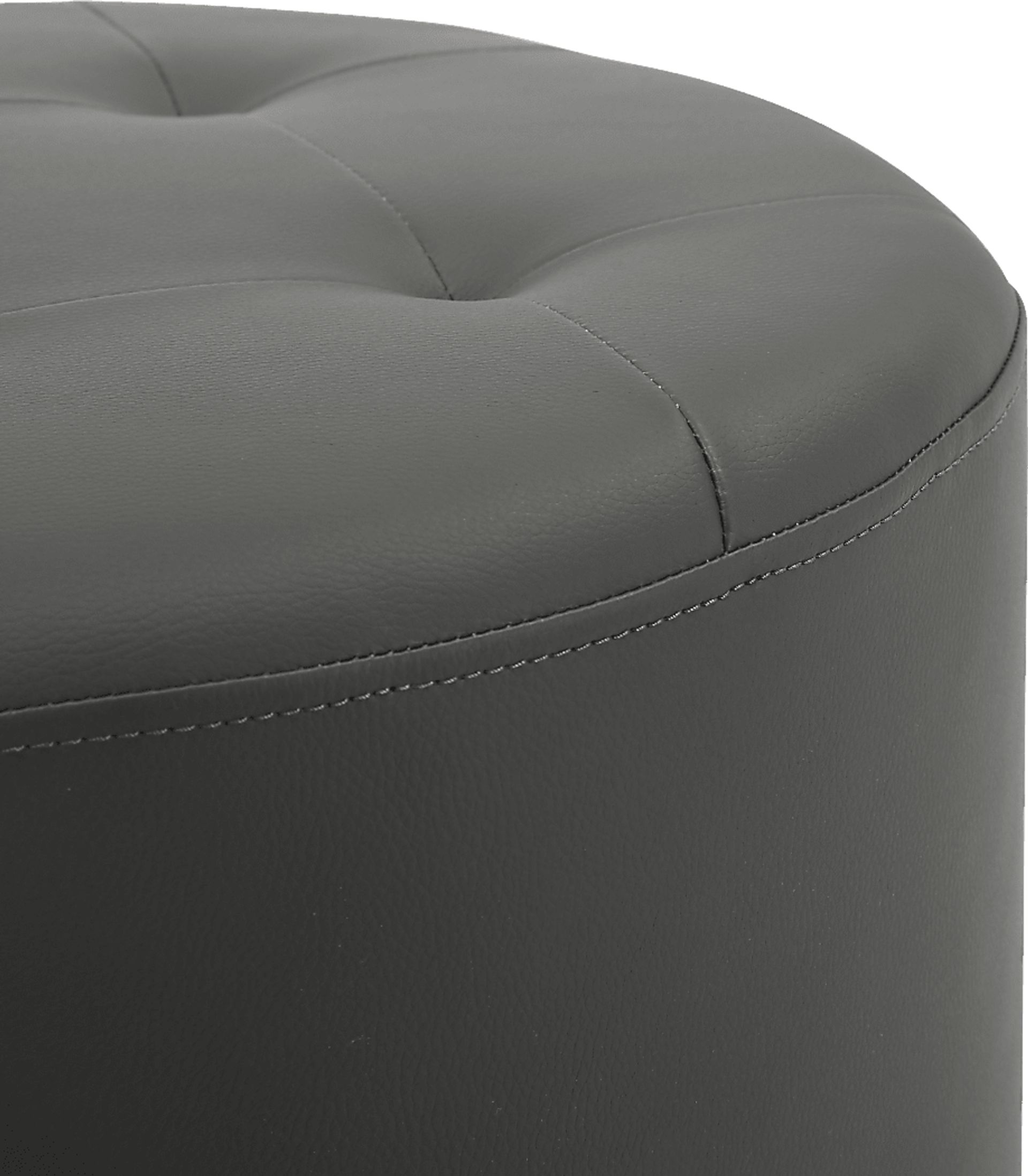 Bariff Dark Gray Ottoman - Image 3