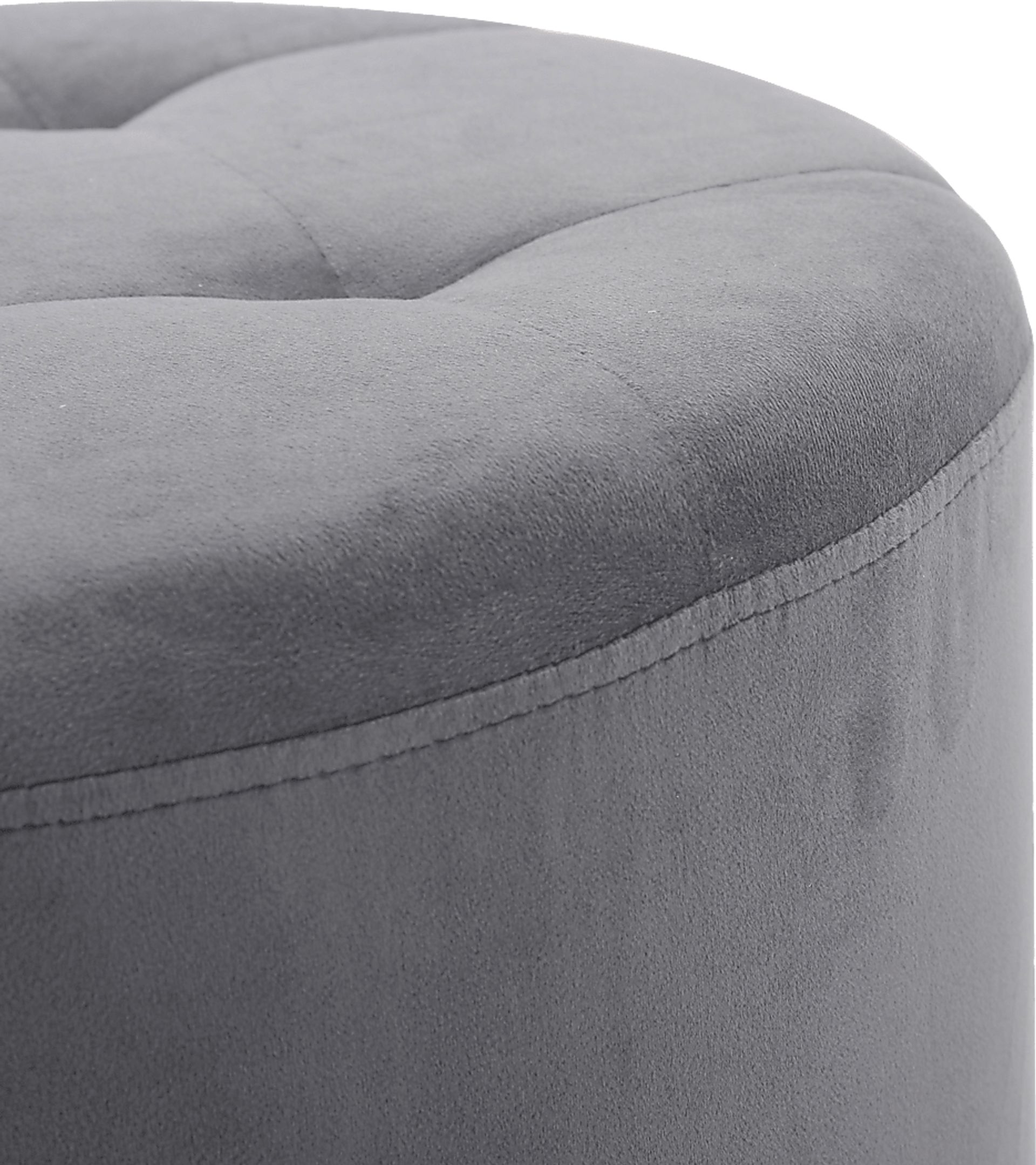 Bariff Gray Ottoman - Image 3