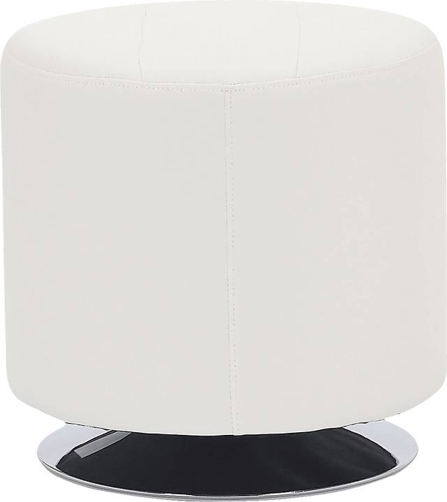 Bariff White Ottoman - Thumbnail - Image 2