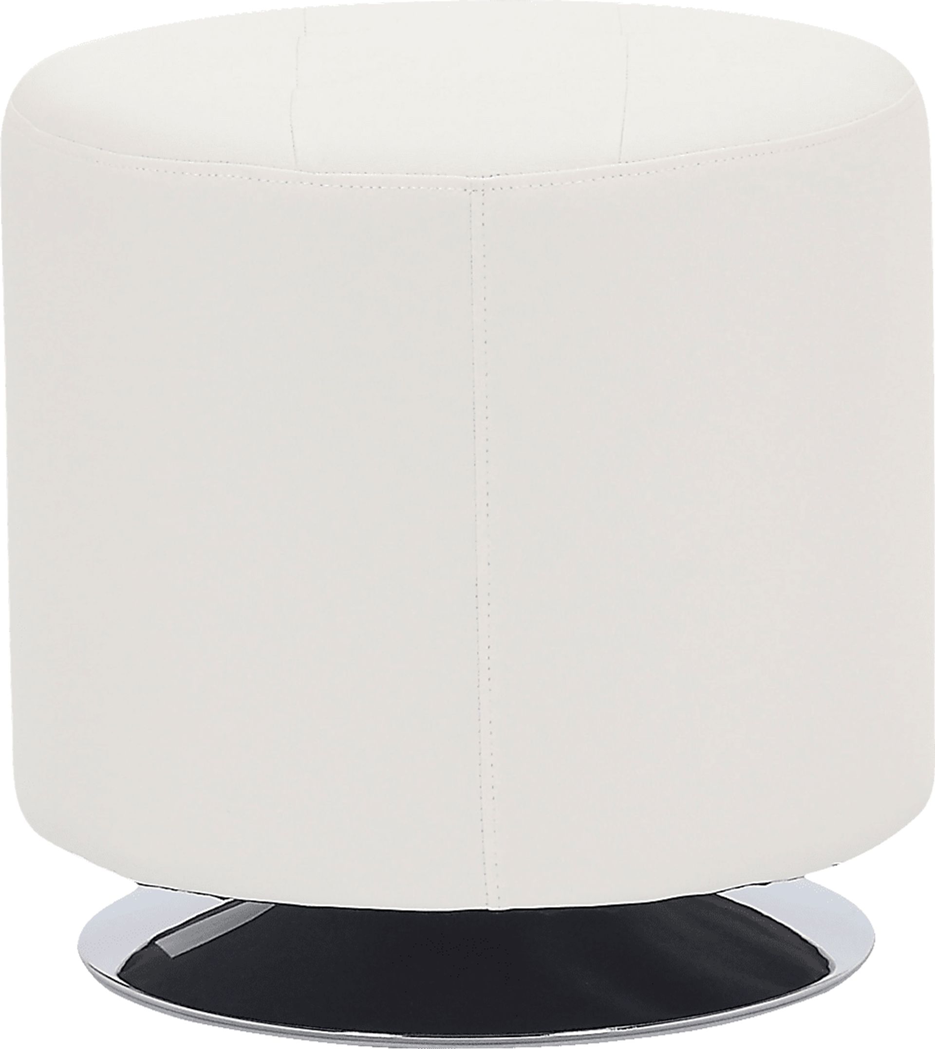 Bariff White Ottoman - Image 2