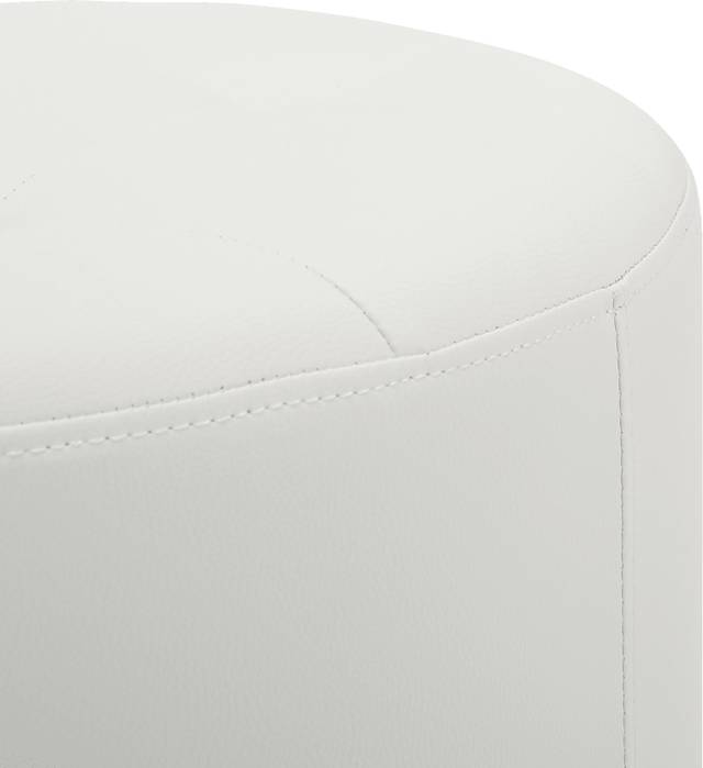 Bariff White Ottoman - Thumbnail - Image 3
