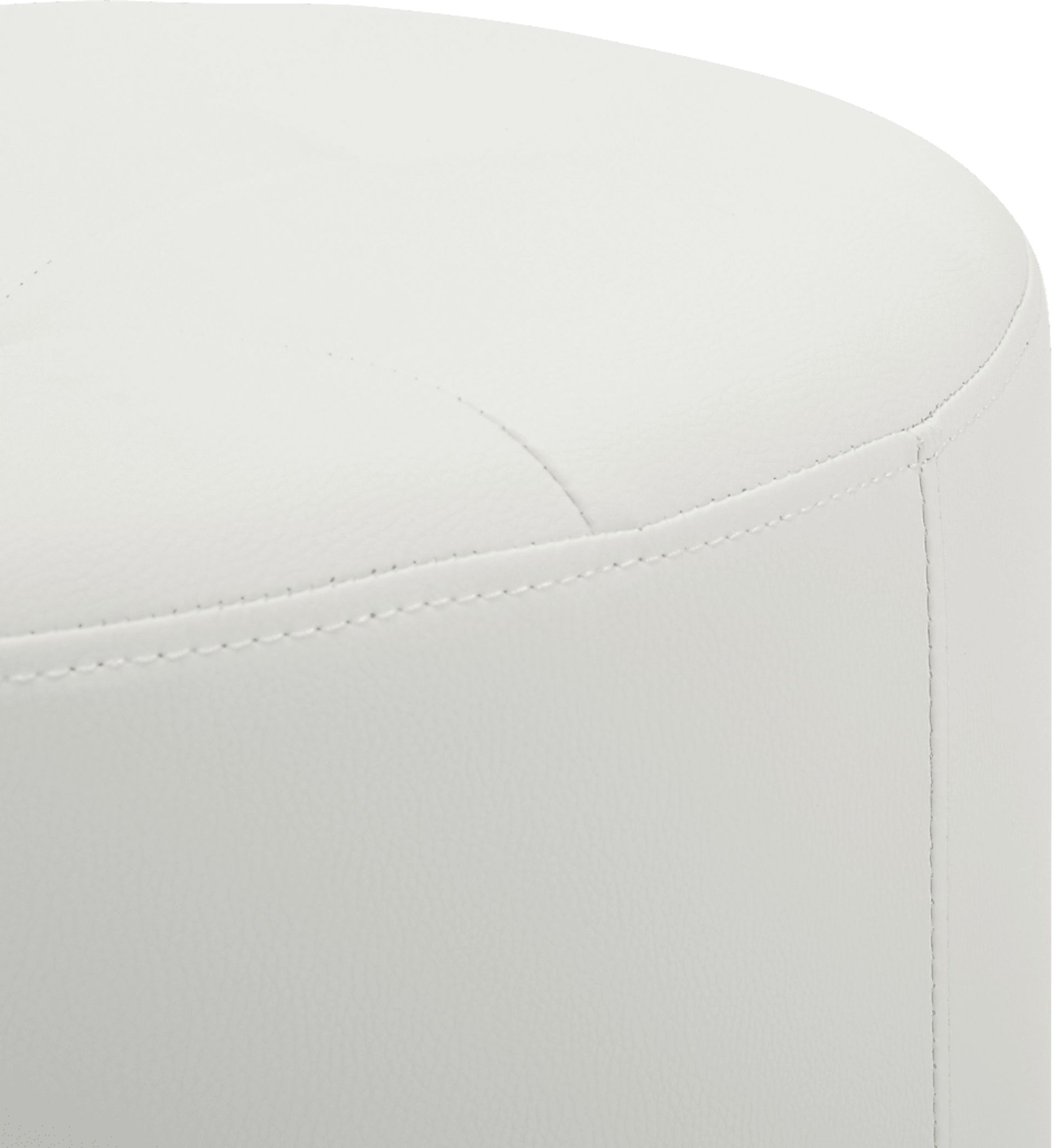 Bariff White Ottoman - Image 3