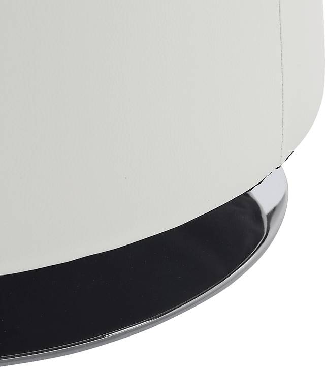 Bariff White Ottoman - Thumbnail - Image 4
