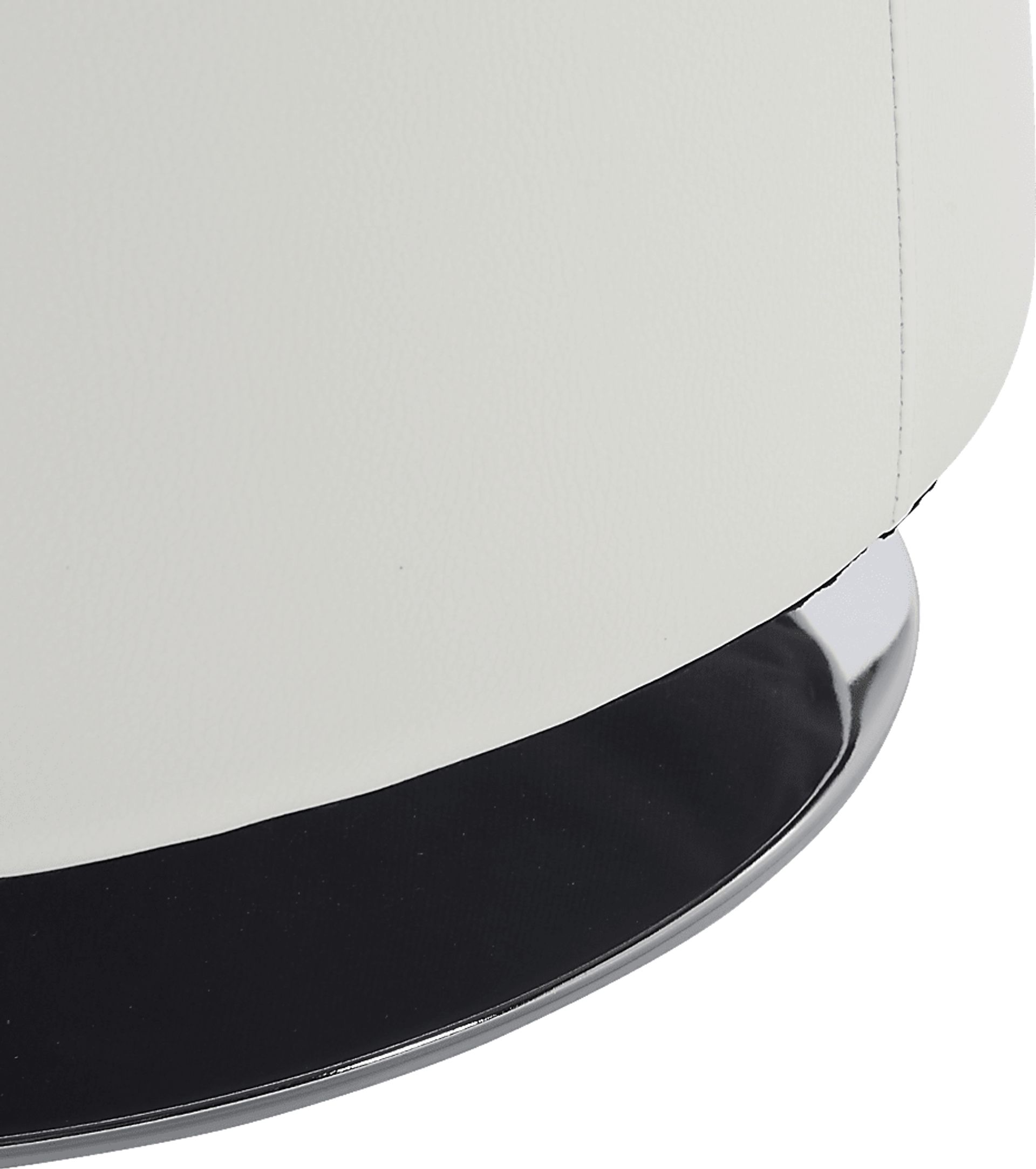 Bariff White Ottoman - Image 4
