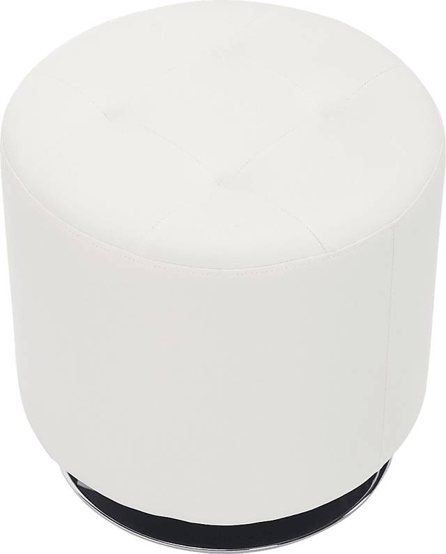 Bariff White Ottoman - Thumbnail - Image 5