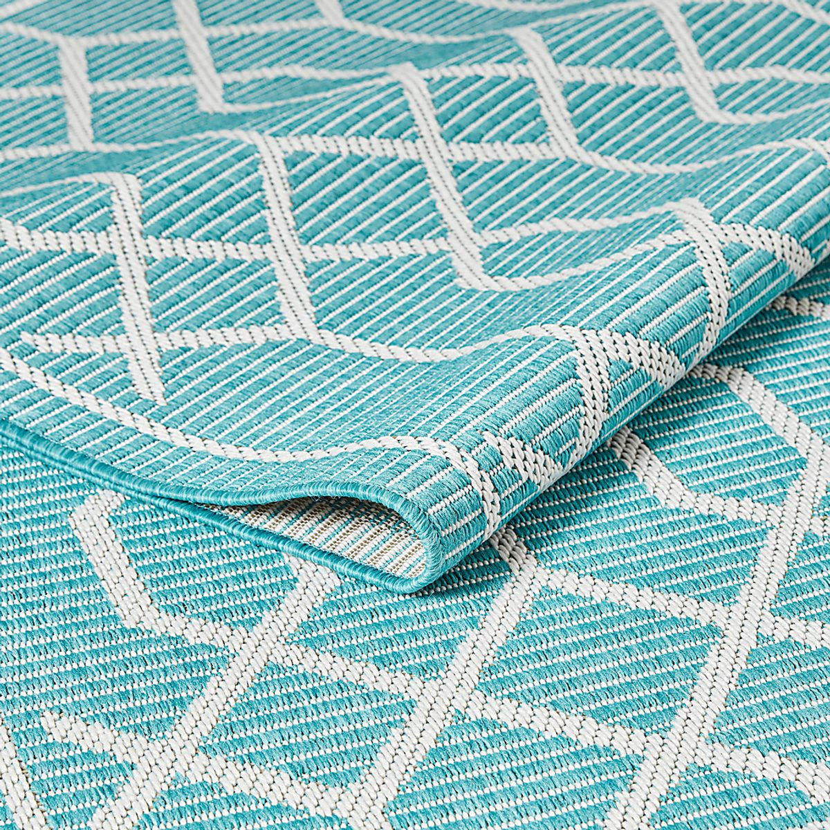 Barika Teal Blue,Green Outdoor Rugs | Rooms to Go
